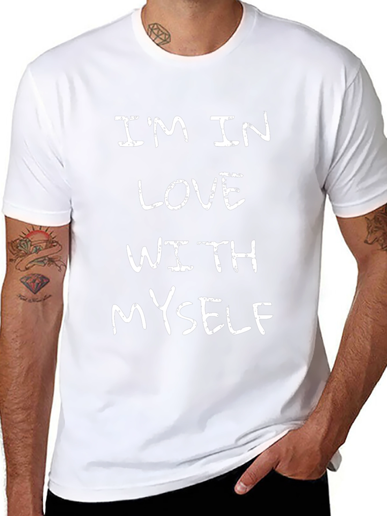 Black I'm In Love With Myself T-Shirt - Black view 8