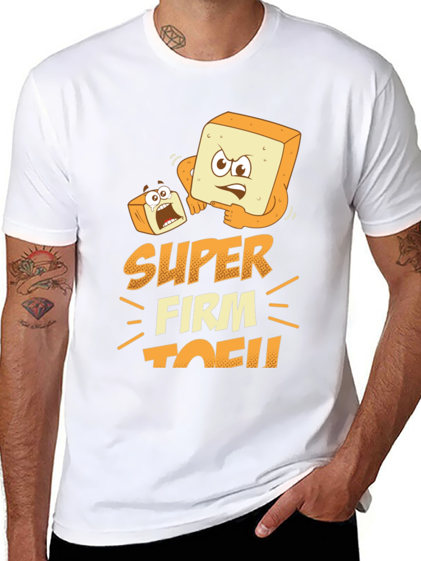 Black Super Firm Tofu Graphic T-Shirt view 8