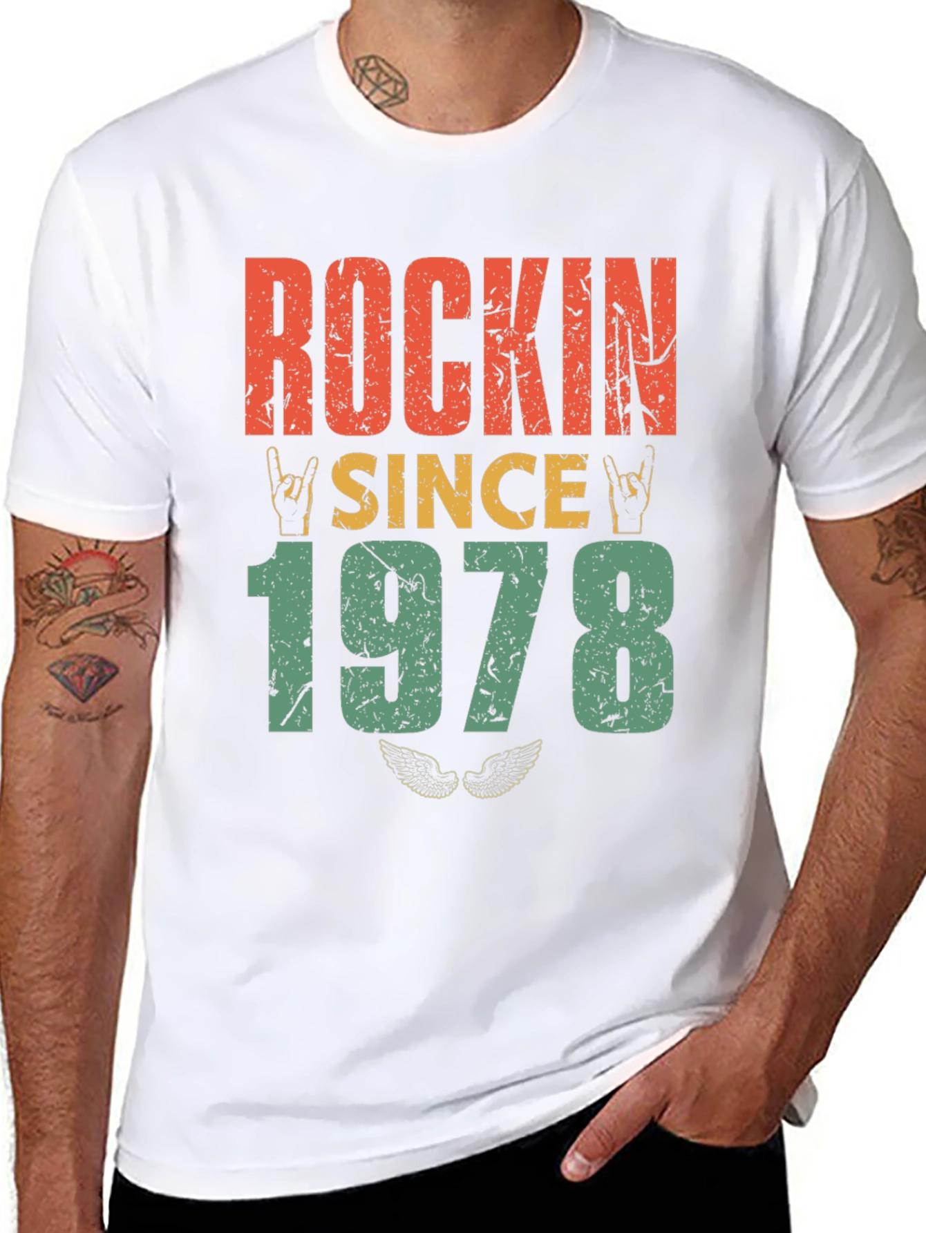 Black Rockin Since 1978 T-Shirt view 8