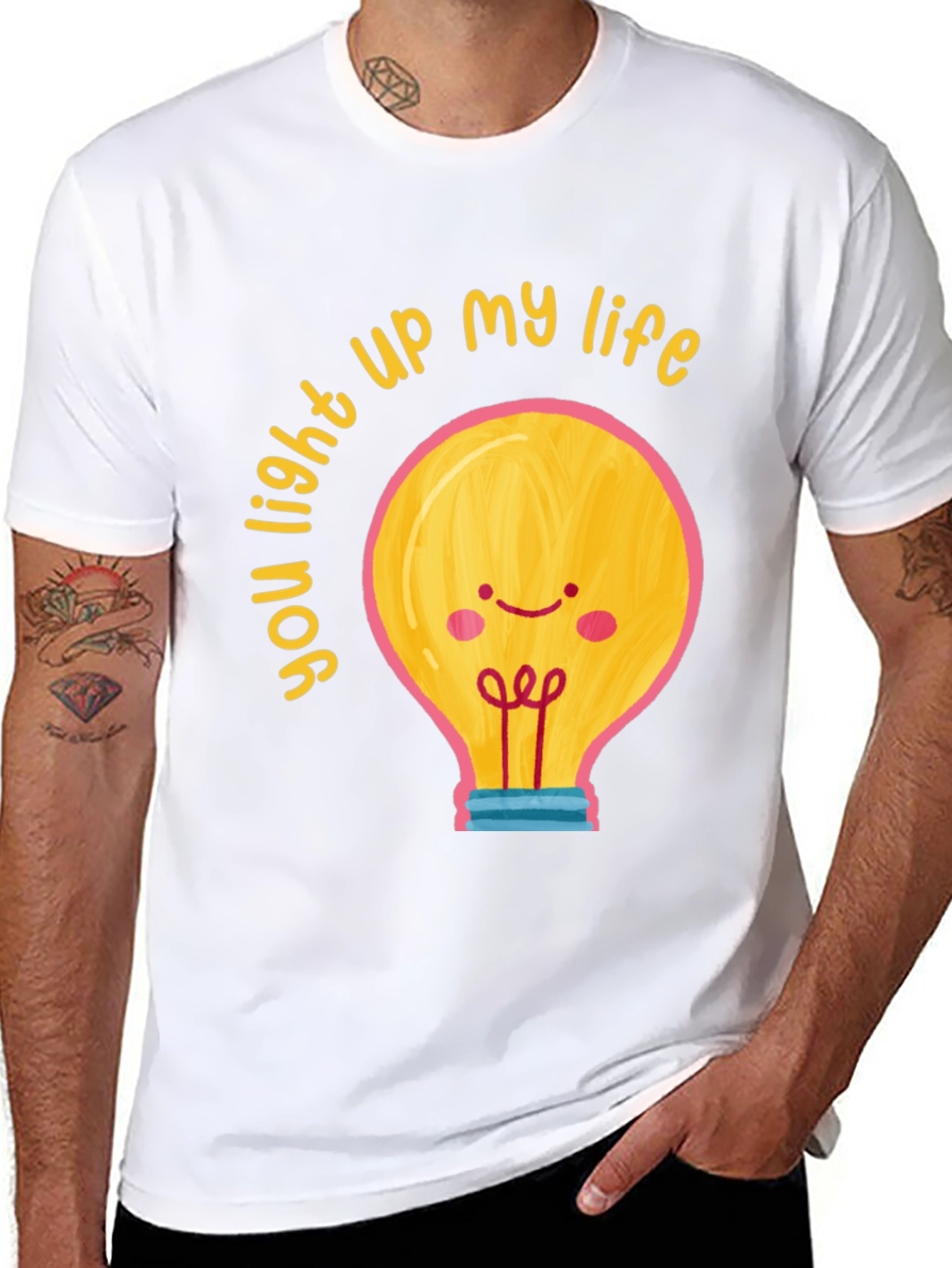 Black You Light Up My Life Graphic T-Shirt view 8
