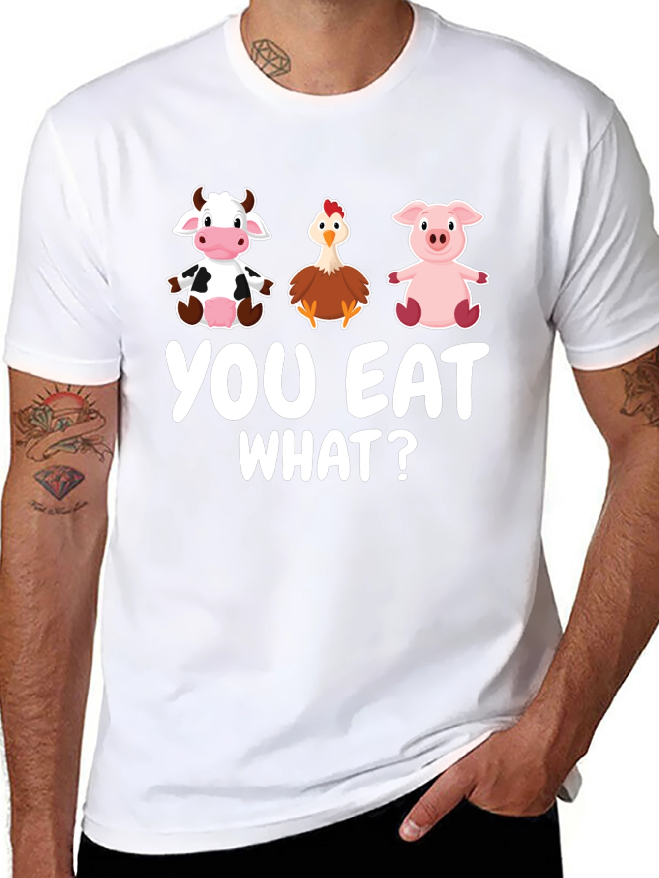 Black You Eat What? Graphic T-Shirt view 8