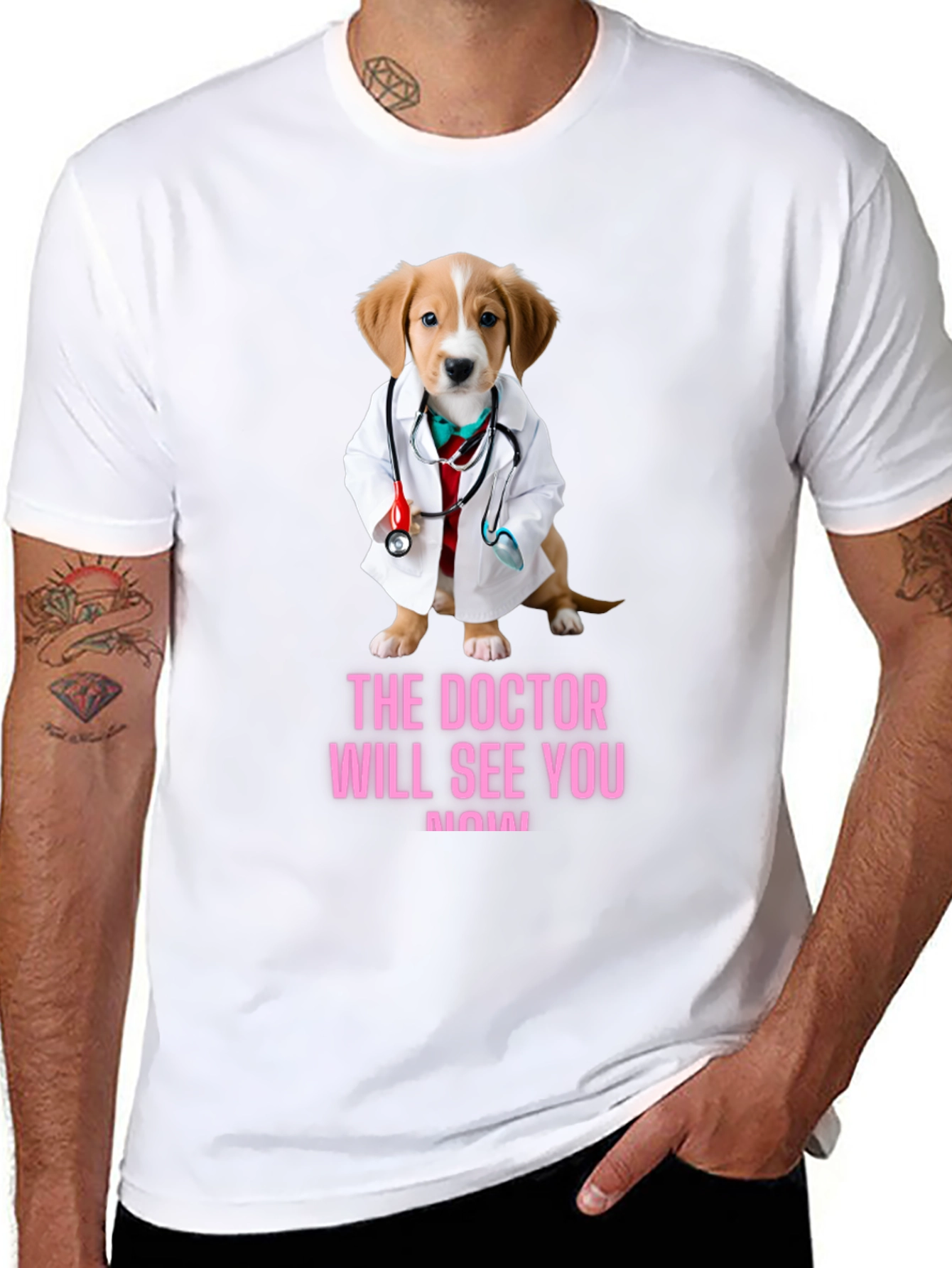 Doctor Dog T-Shirt - Cute and Humorous - 8
