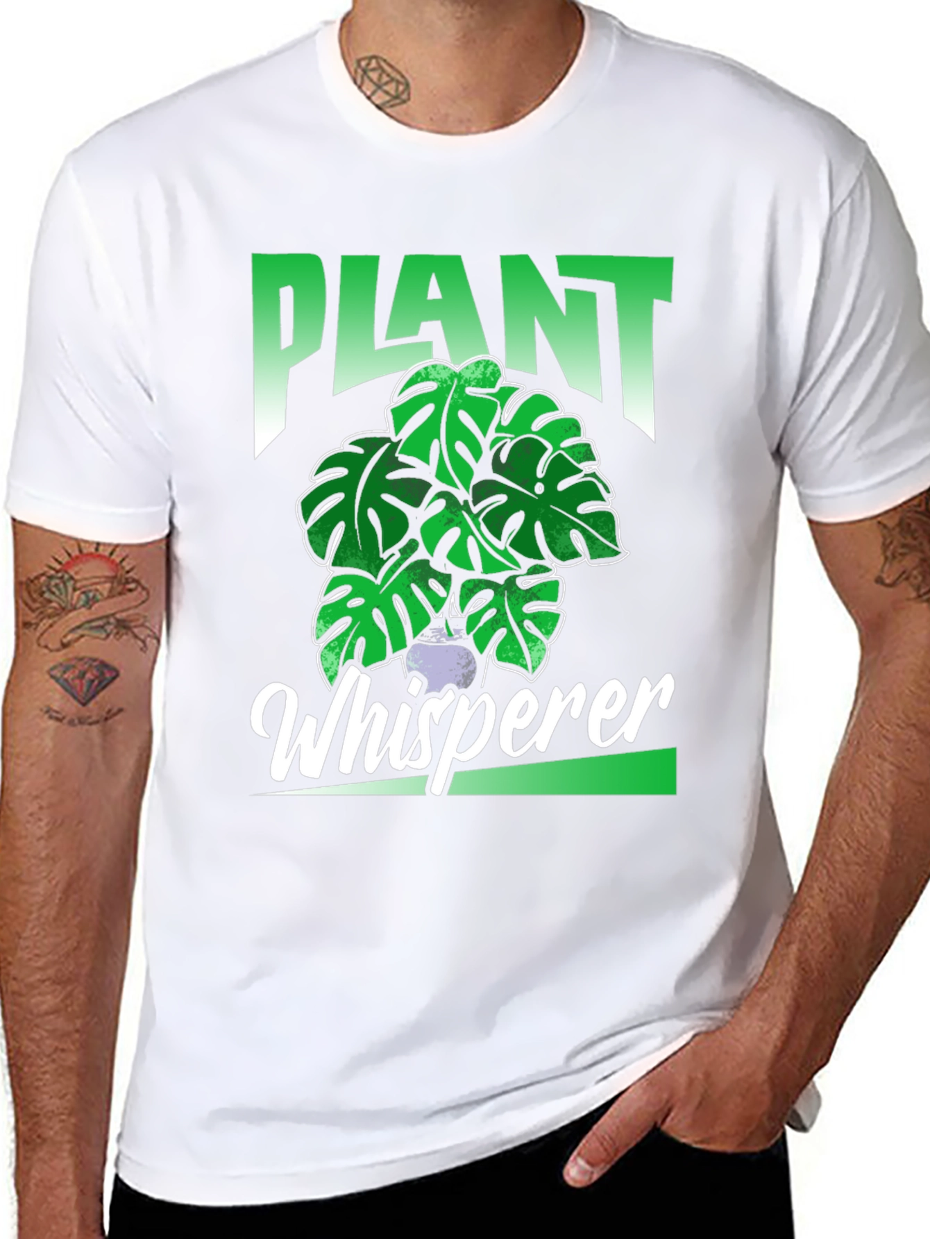 Black Plant Whisperer T-Shirt - Houseplant Lover Tee view 8