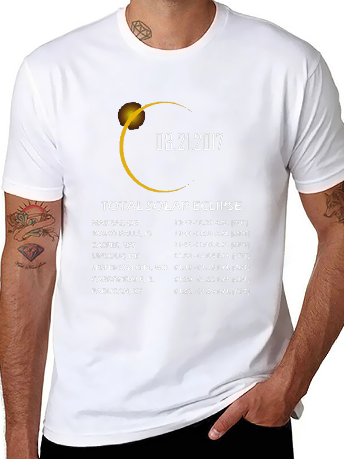 Total Solar Eclipse 2017 Graphic T-Shirt - 8