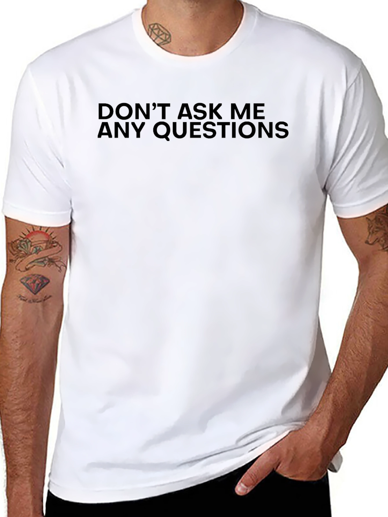 Black Don't Ask Me T-Shirt Funny Graphic Tee  view 8
