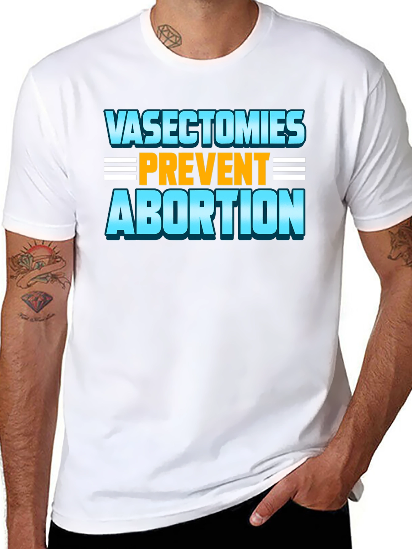 Black Vasectomies Prevent Abortion Funny Slogan T-Shirt view 8