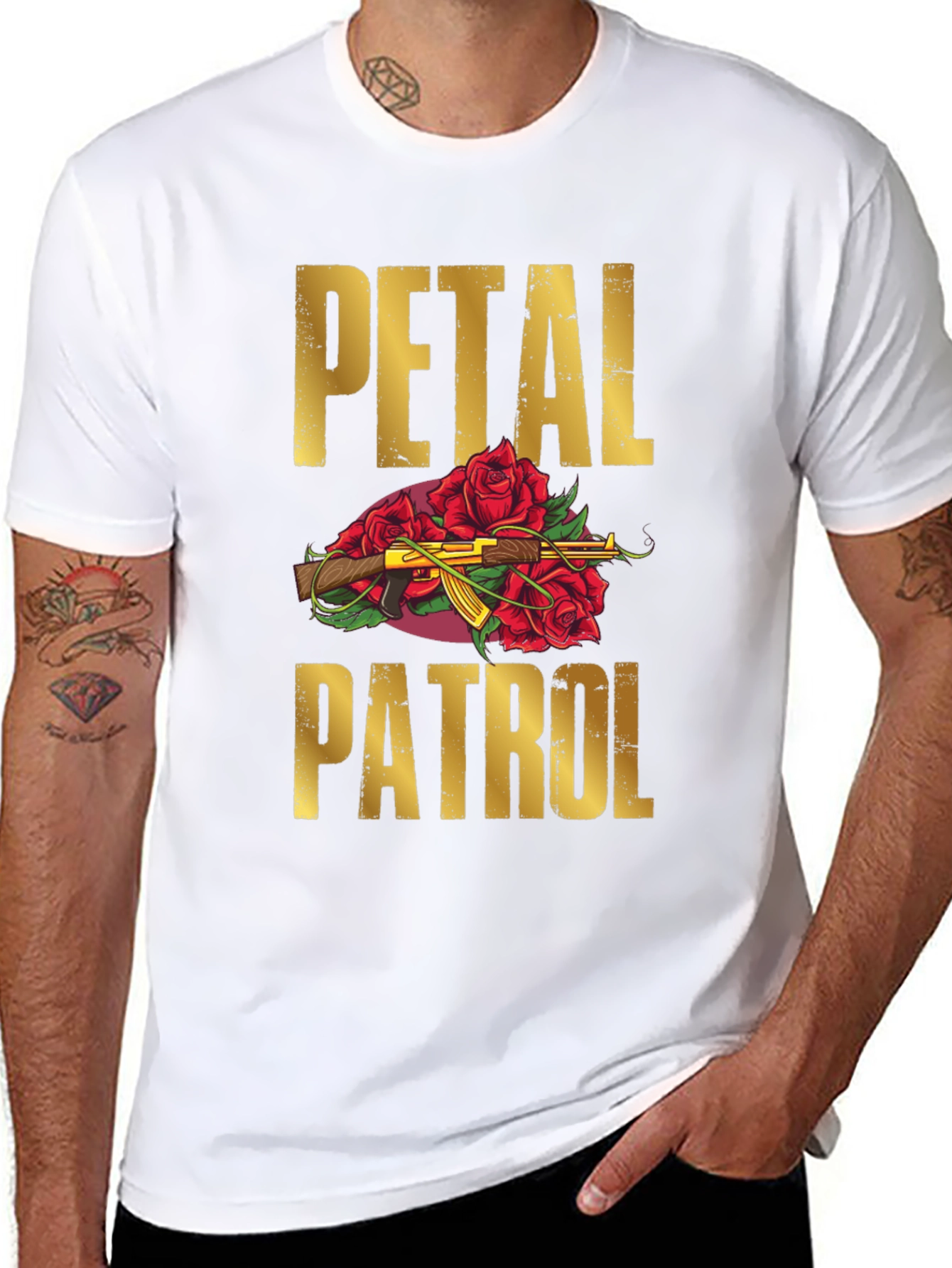 Black Petal Patrol Graphic T-Shirt view 8