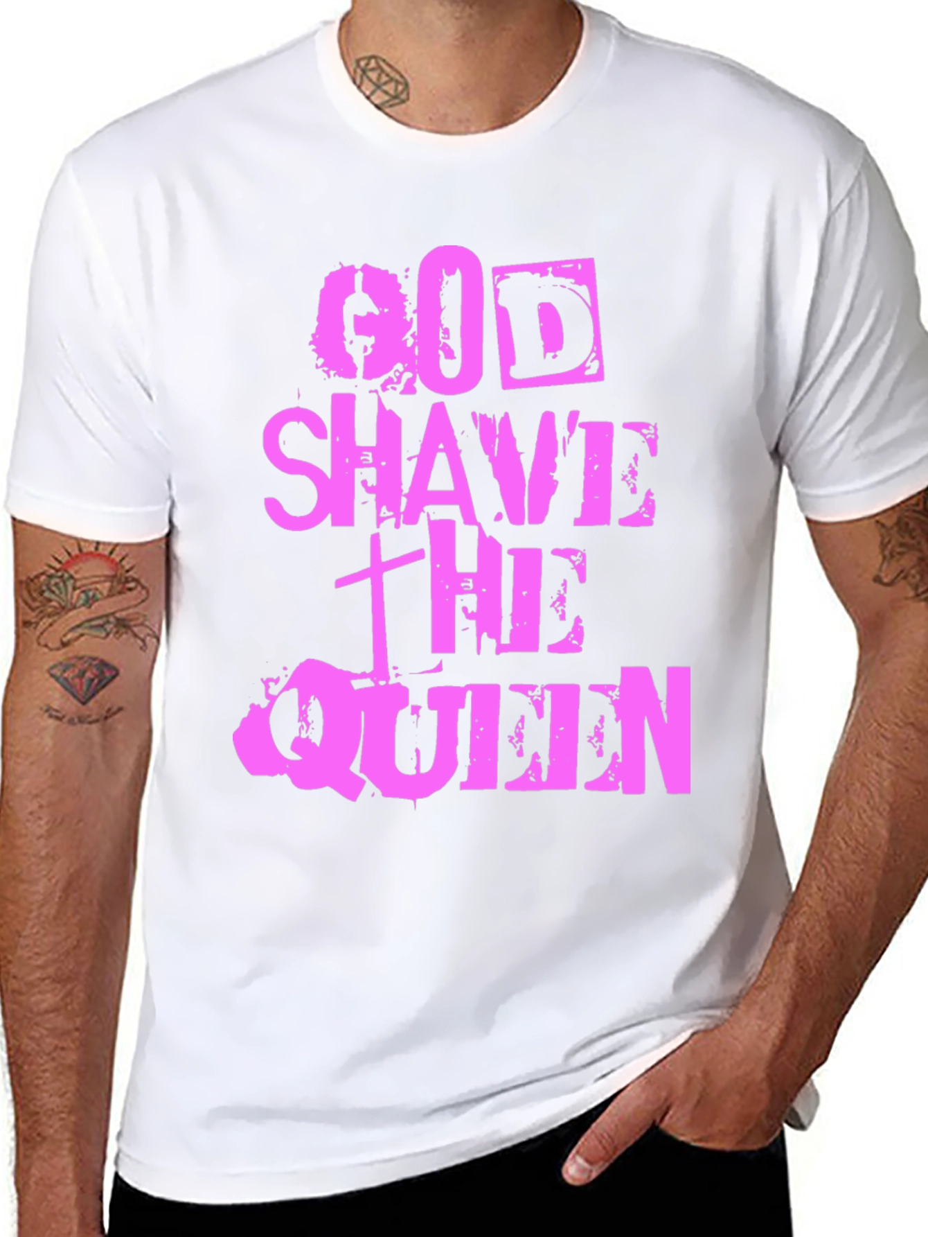 Black God Shave the Queen Graphic Tee view 8