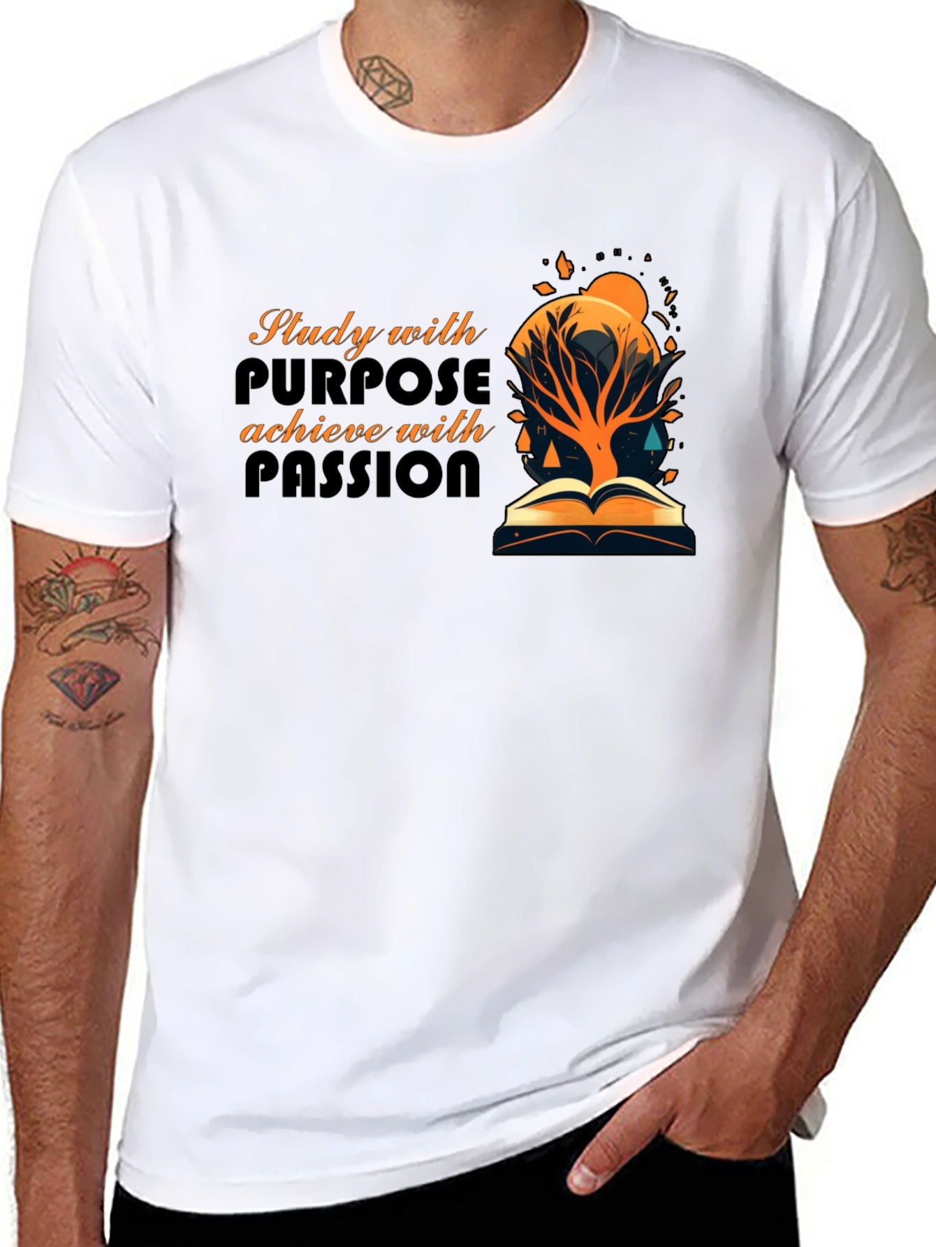 Black Study with Purpose T-Shirt view 8