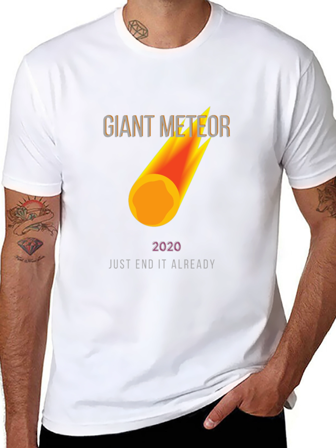 Black Giant Meteor 2020 T-Shirt - End It Already! view 8