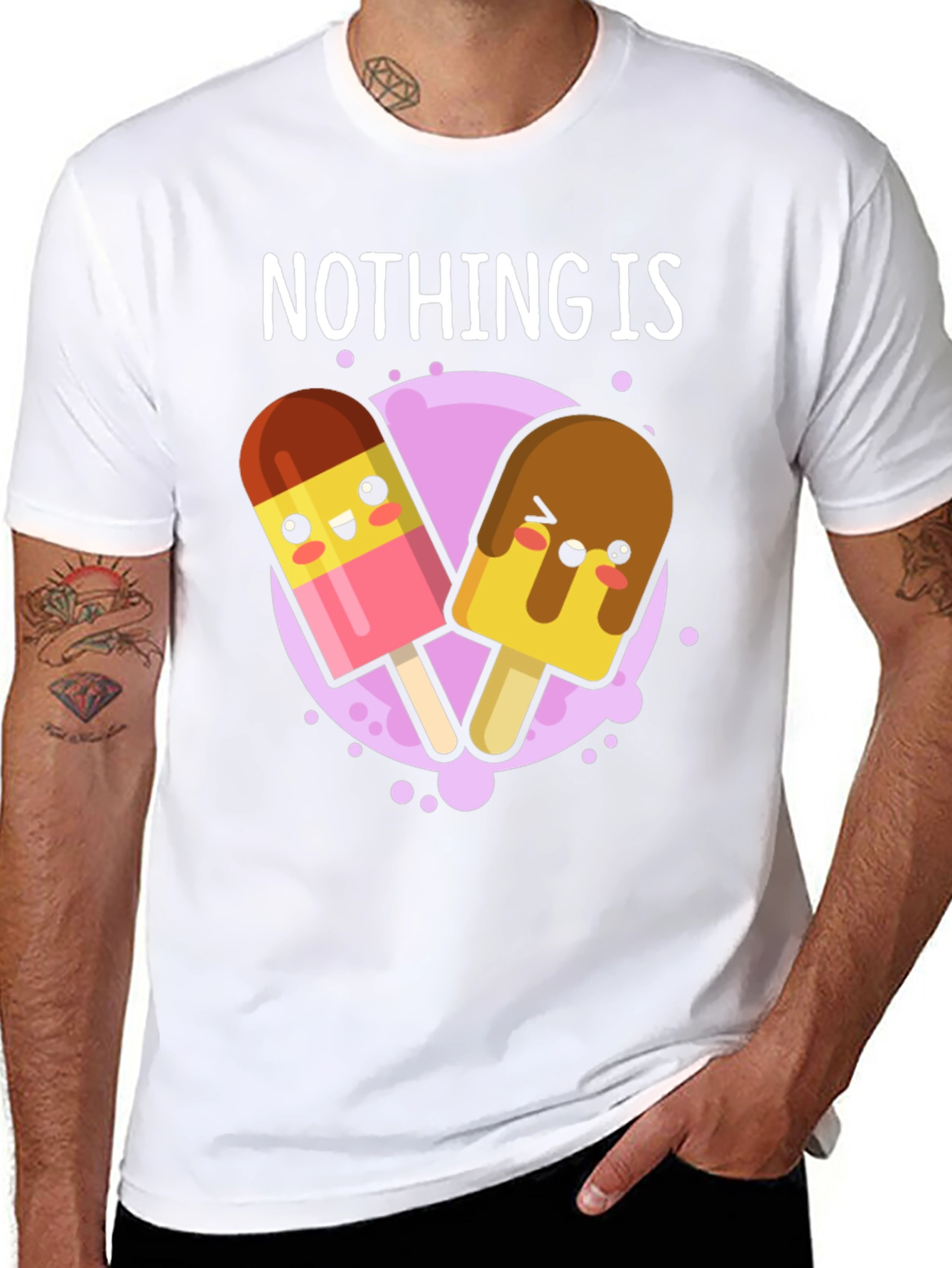 Black Nothing Is Im-popsicle Funny T-Shirt view 8