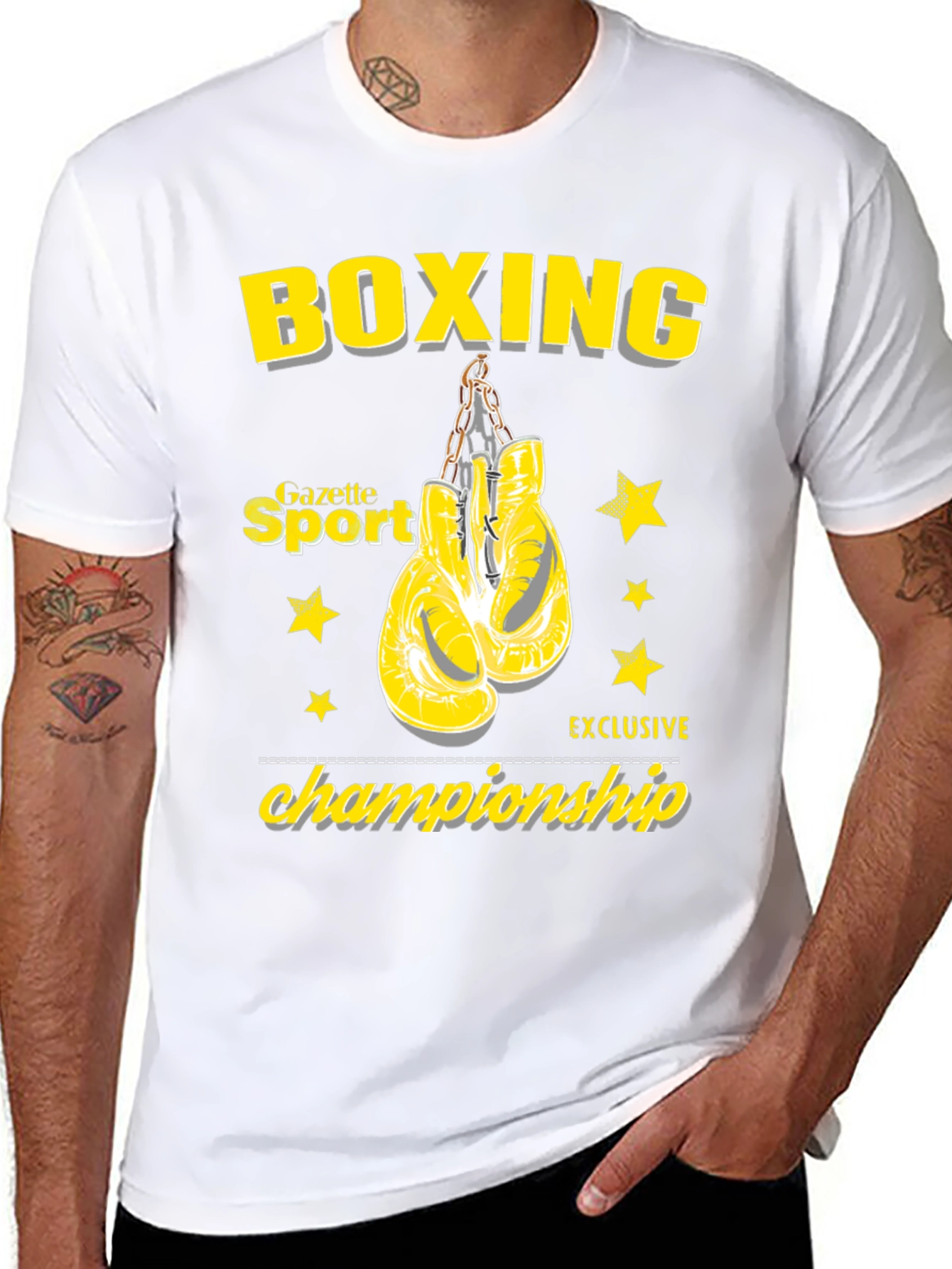 Black Boxing Championship Graphic Tee view 8