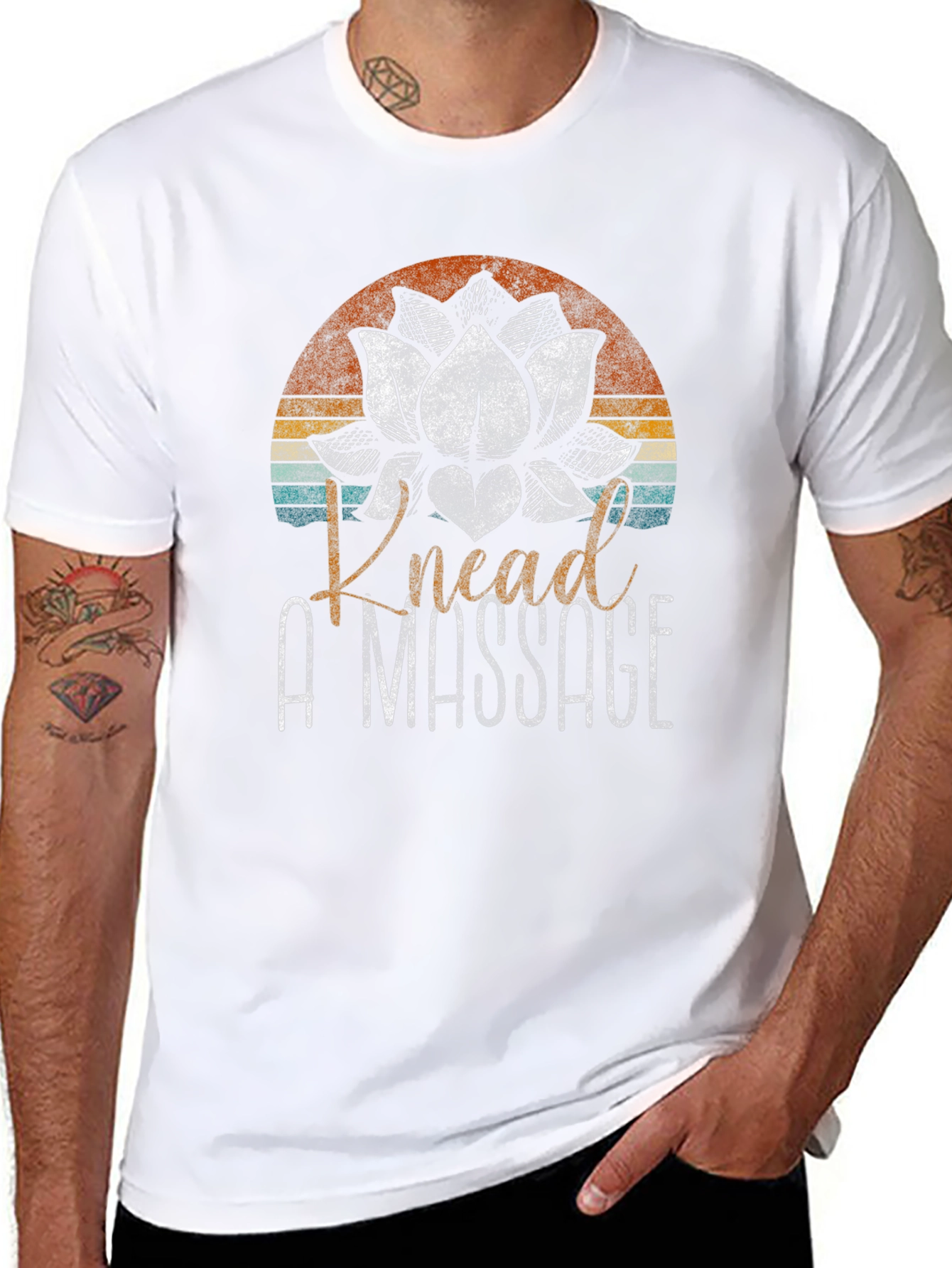 Black I Knead A Massage Graphic T-Shirt view 8