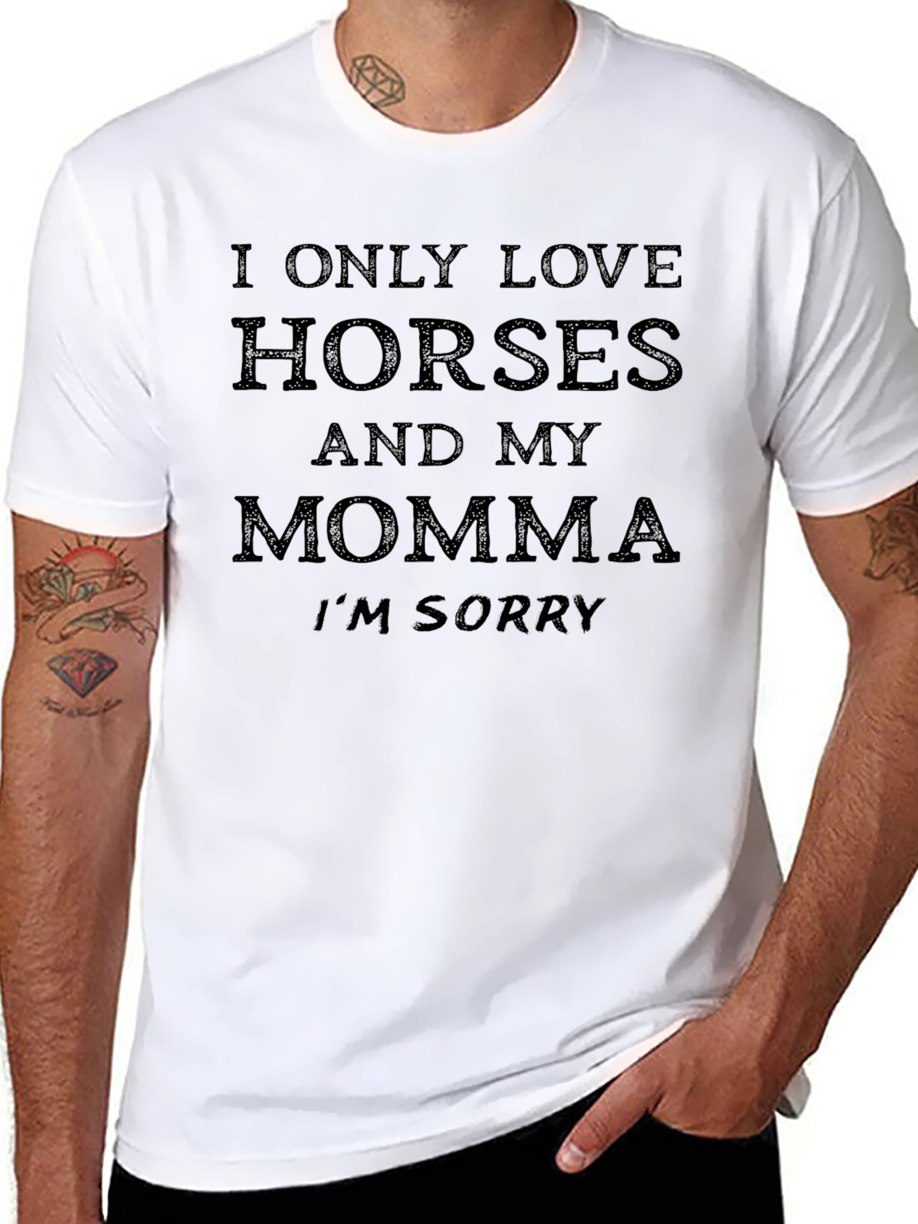 Black Horses and Momma Graphic Tee view 8
