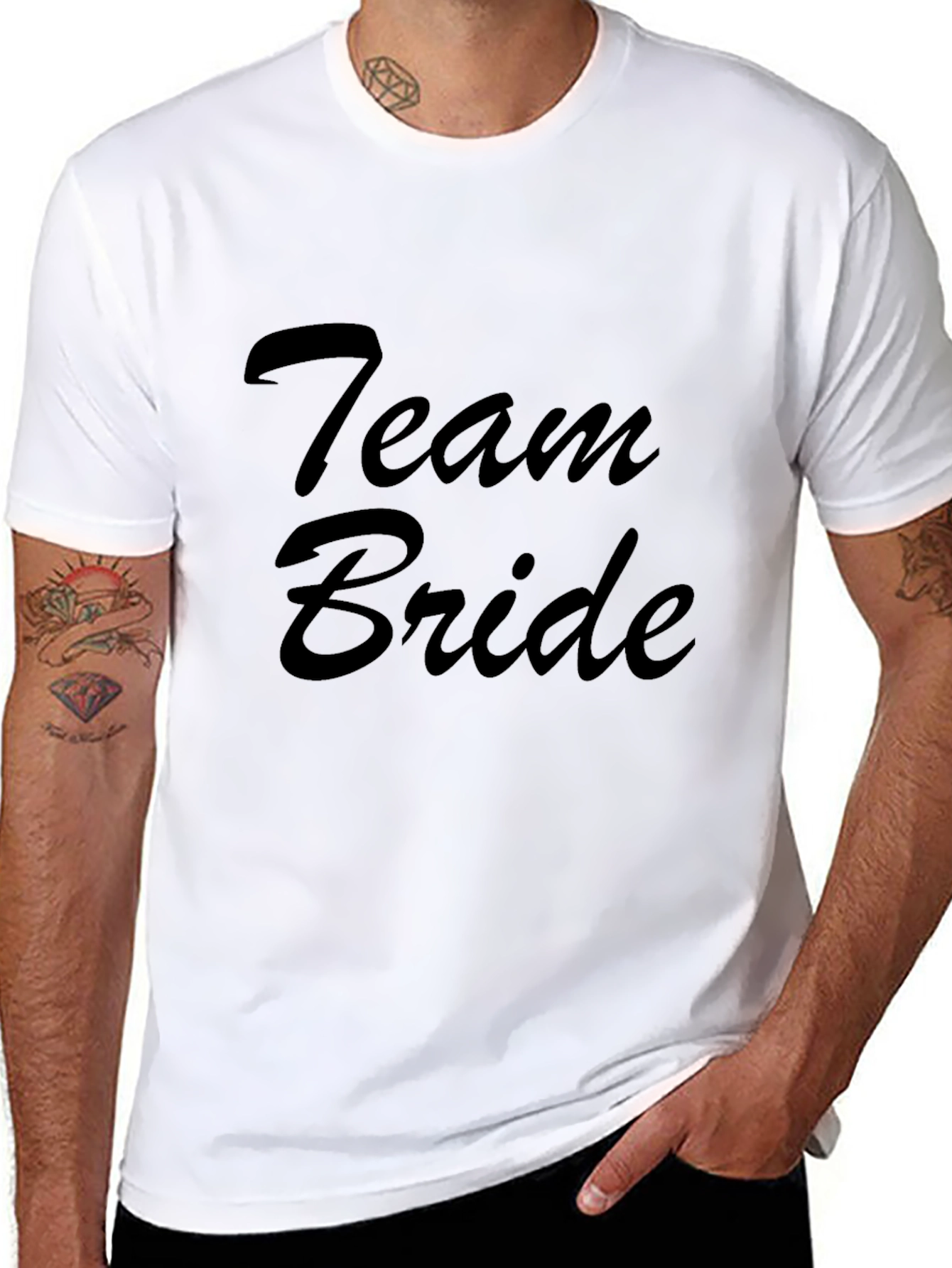 Black Team Bride Black T-Shirt view 8