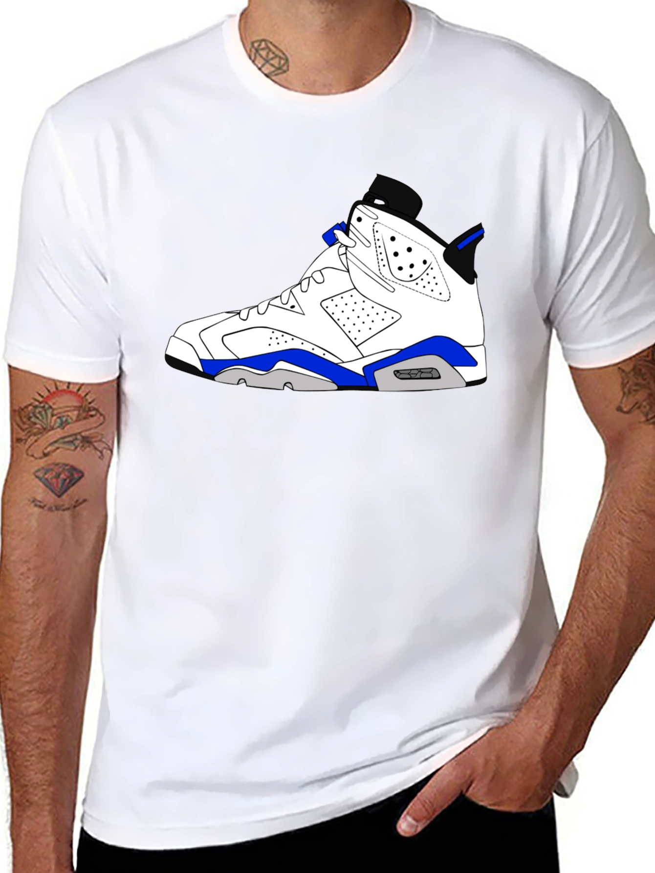 Black Sneaker Graphic T-Shirt - Black view 8