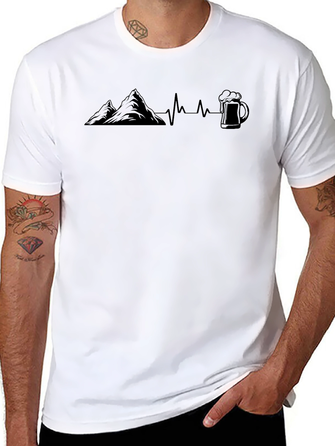 Black Mountain Beer Heartbeat T-Shirt view 8