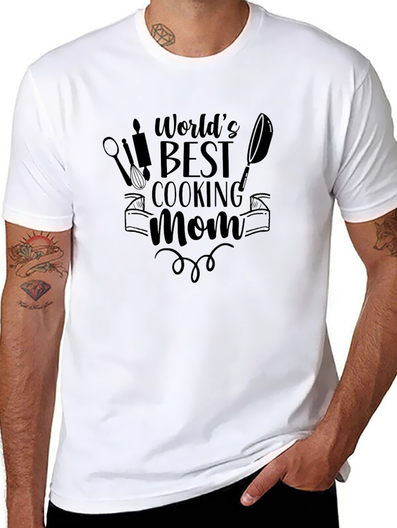 Black World's Best Cooking Mom Graphic Tee view 8