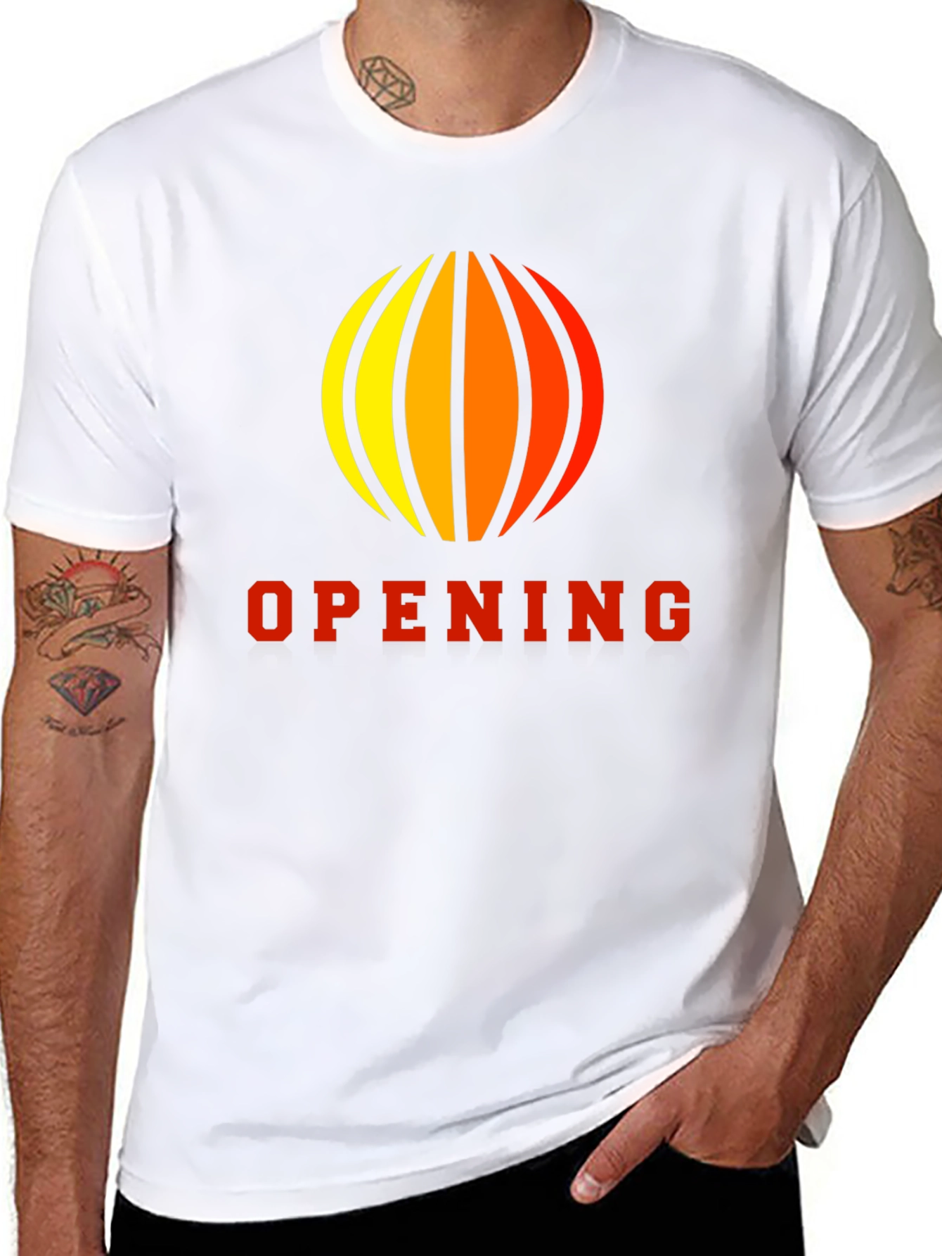 Black Opening Graphic Black T-Shirt view 8