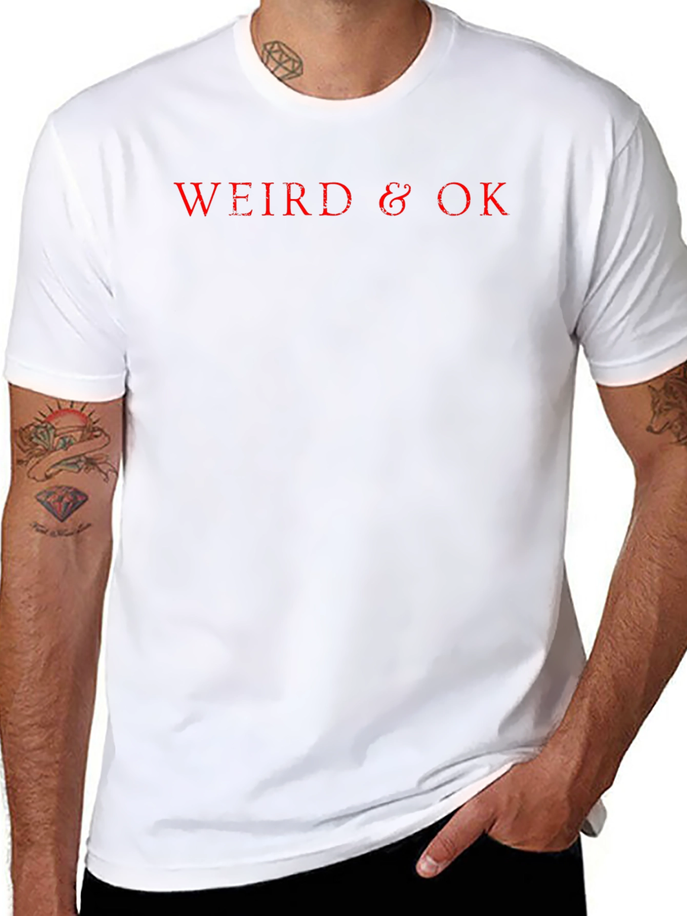 Black Weird & OK Black T-Shirt view 8