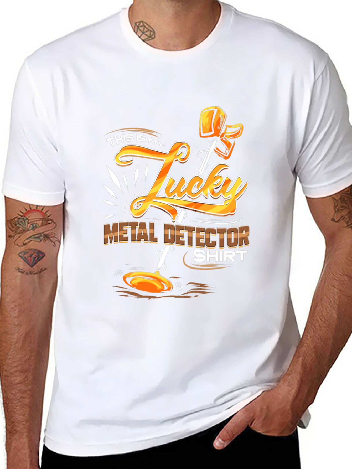 Black Lucky Metal Detector Shirt - Hobby Apparel view 8
