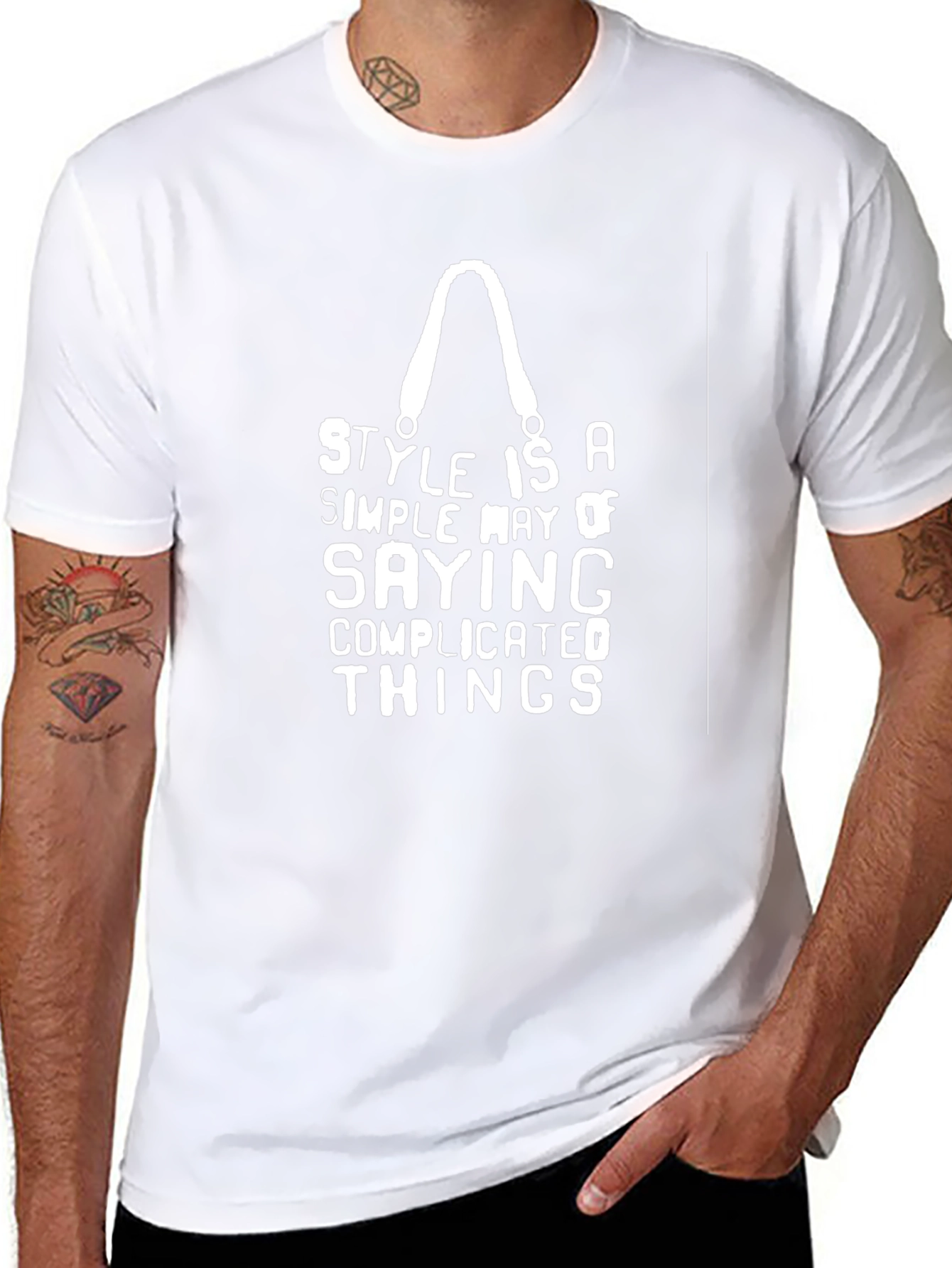 Style Quote Black T-Shirt - 8