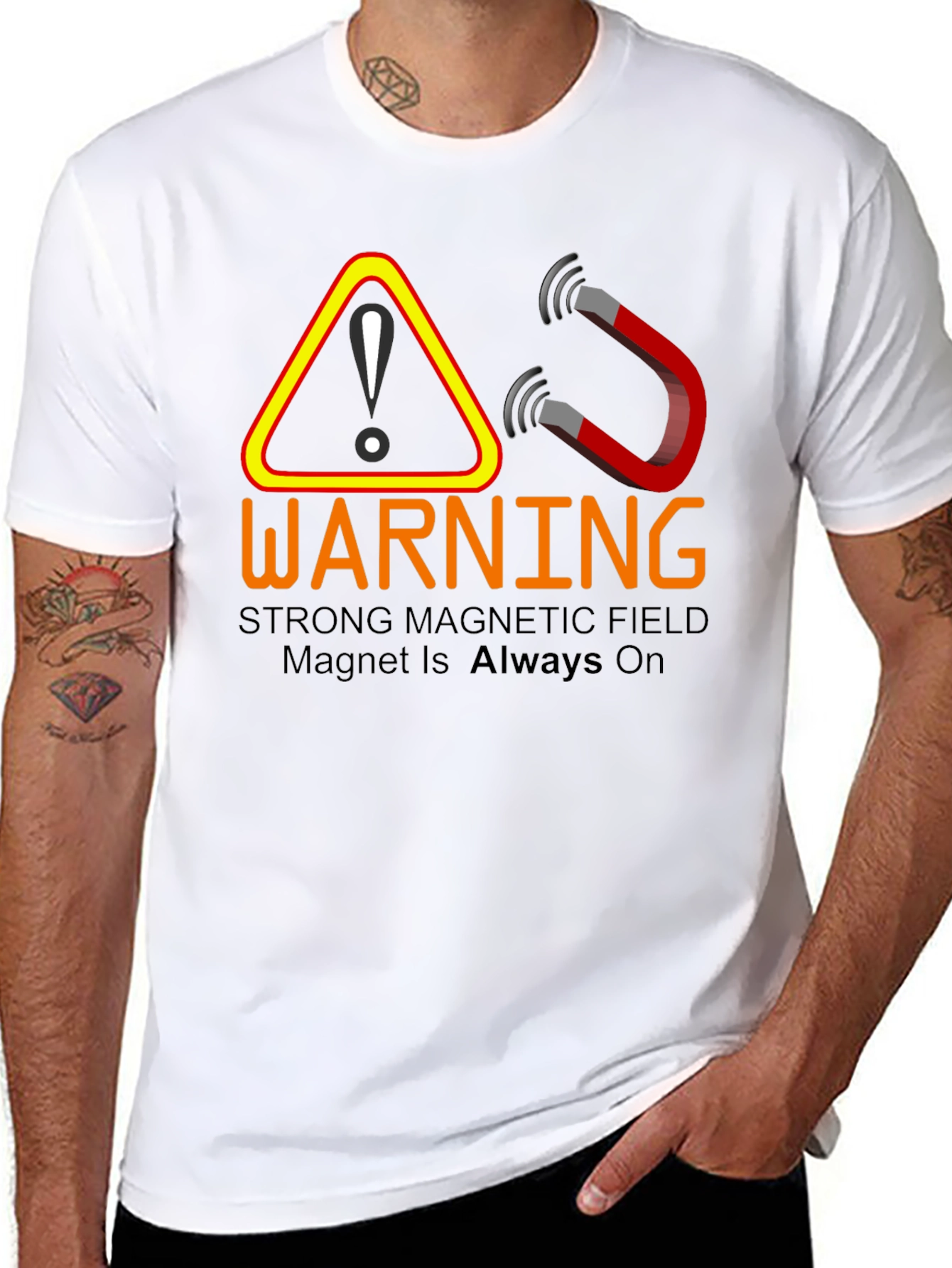 Warning: Strong Magnetic Field T-Shirt - 8
