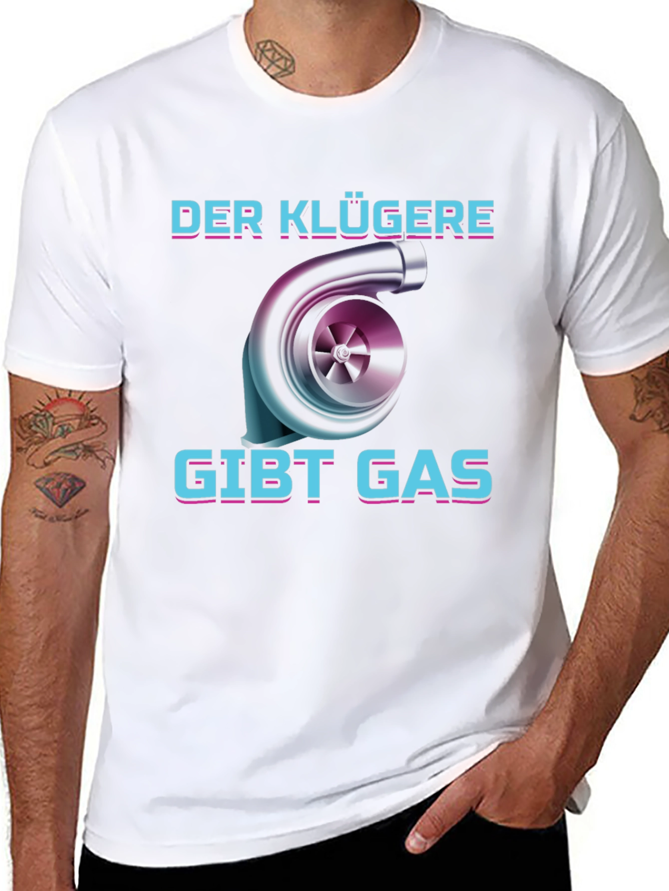 Der Klügere Gibt Gas Turbo T-Shirt - 8