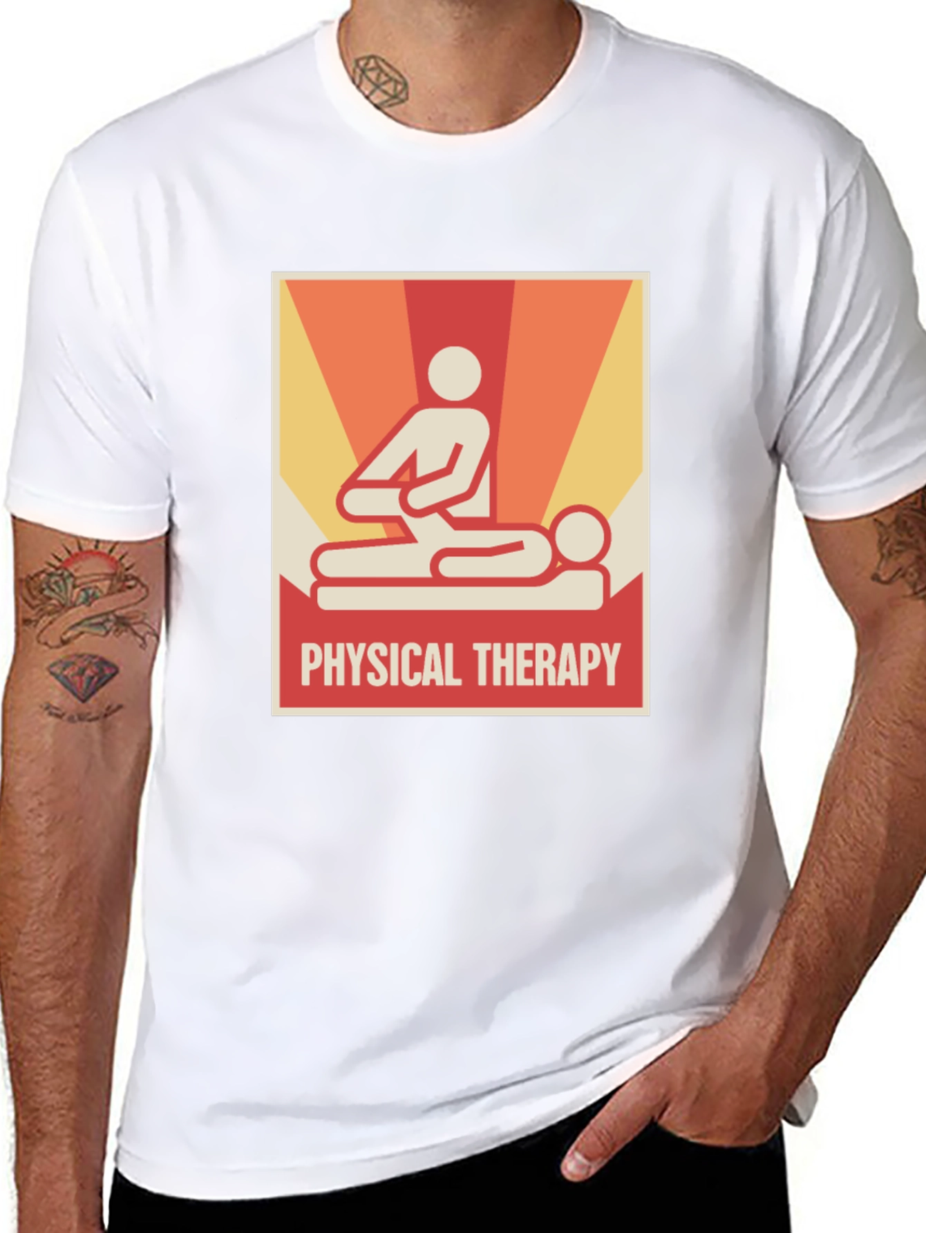 Black Physical Therapy Graphic Tee - Unisex view 8