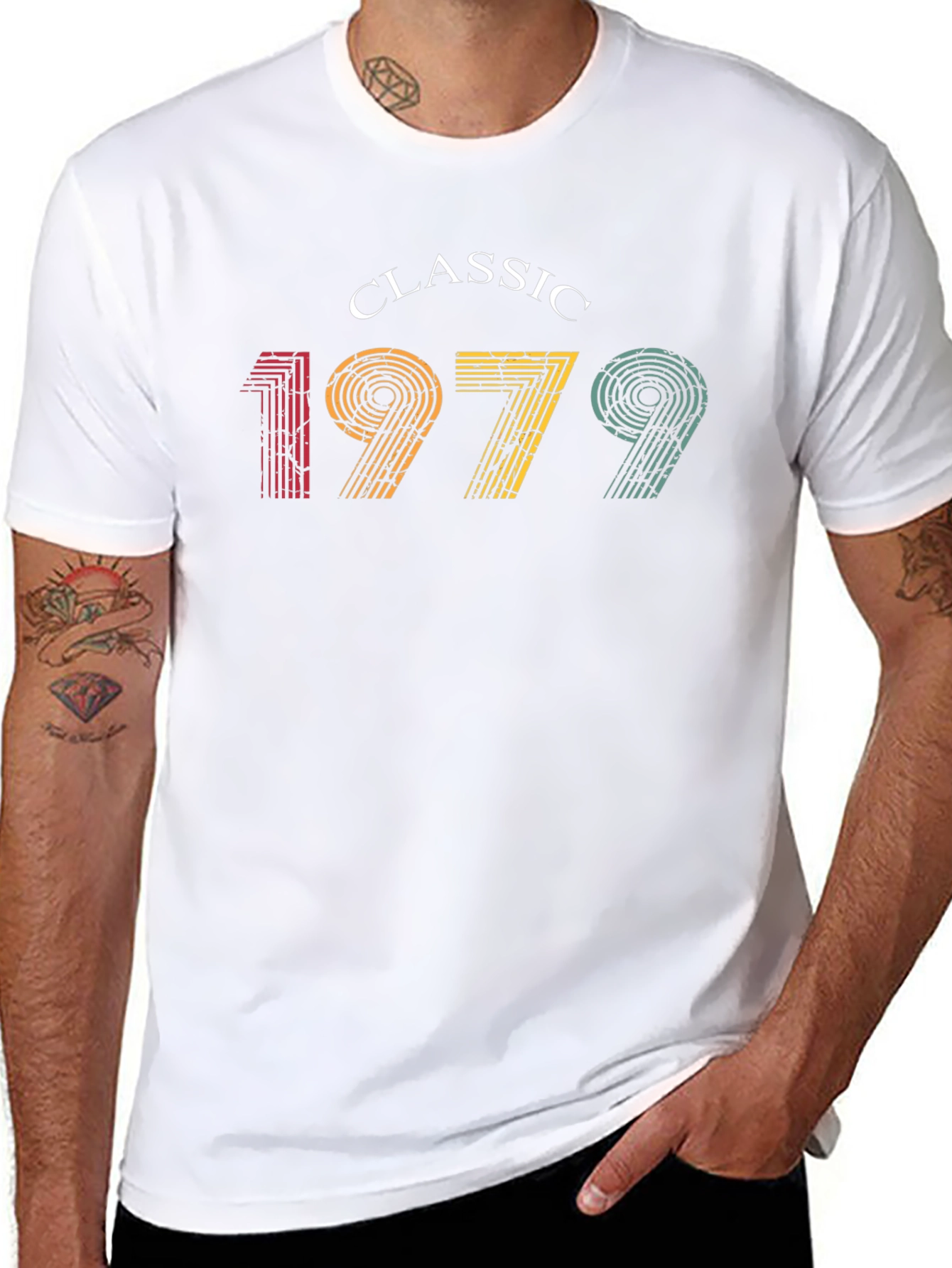 Black Classic 1979 Retro T-Shirt view 8