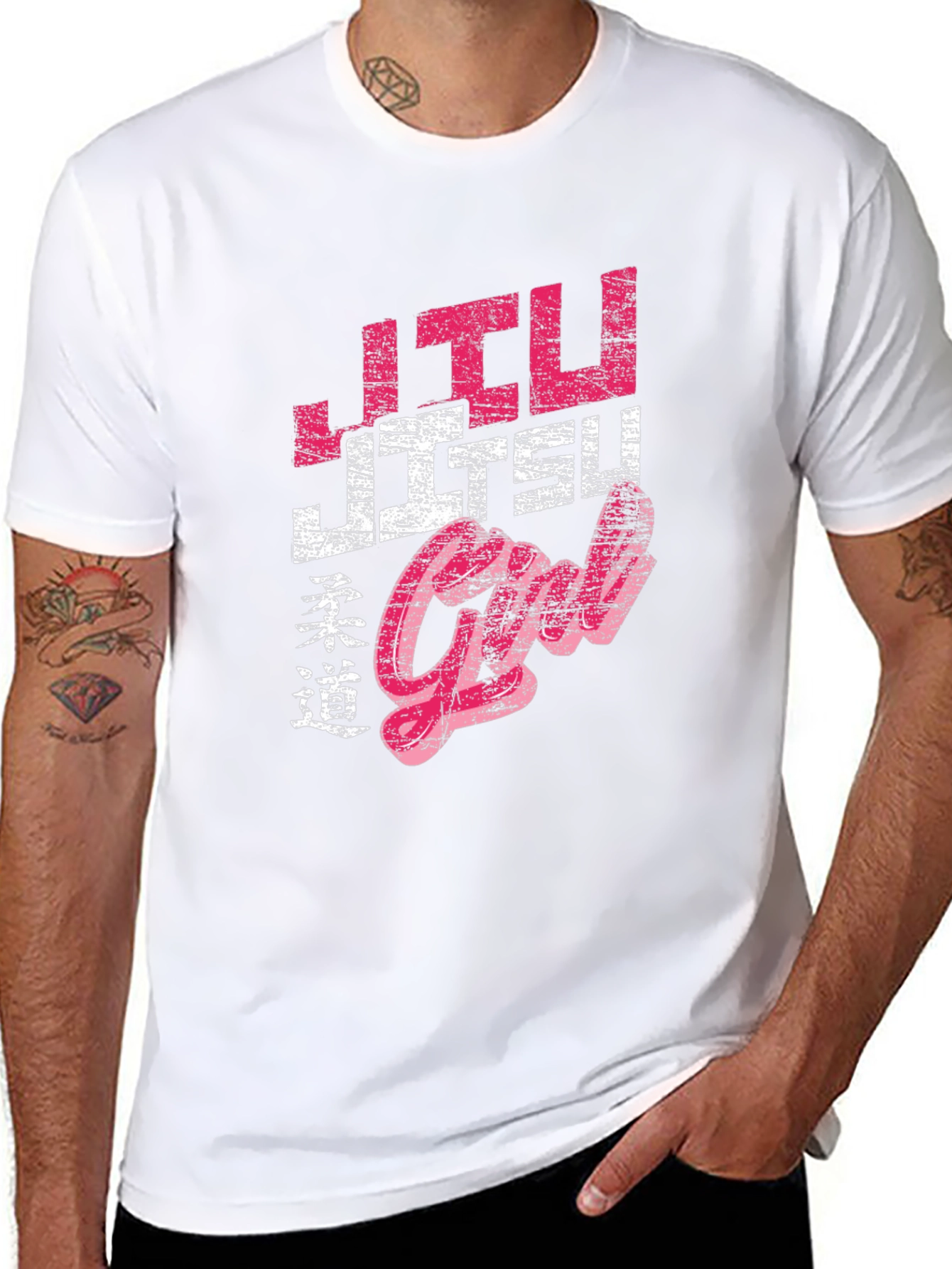 Black Jiu Jitsu Girl Graphic Tee view 8
