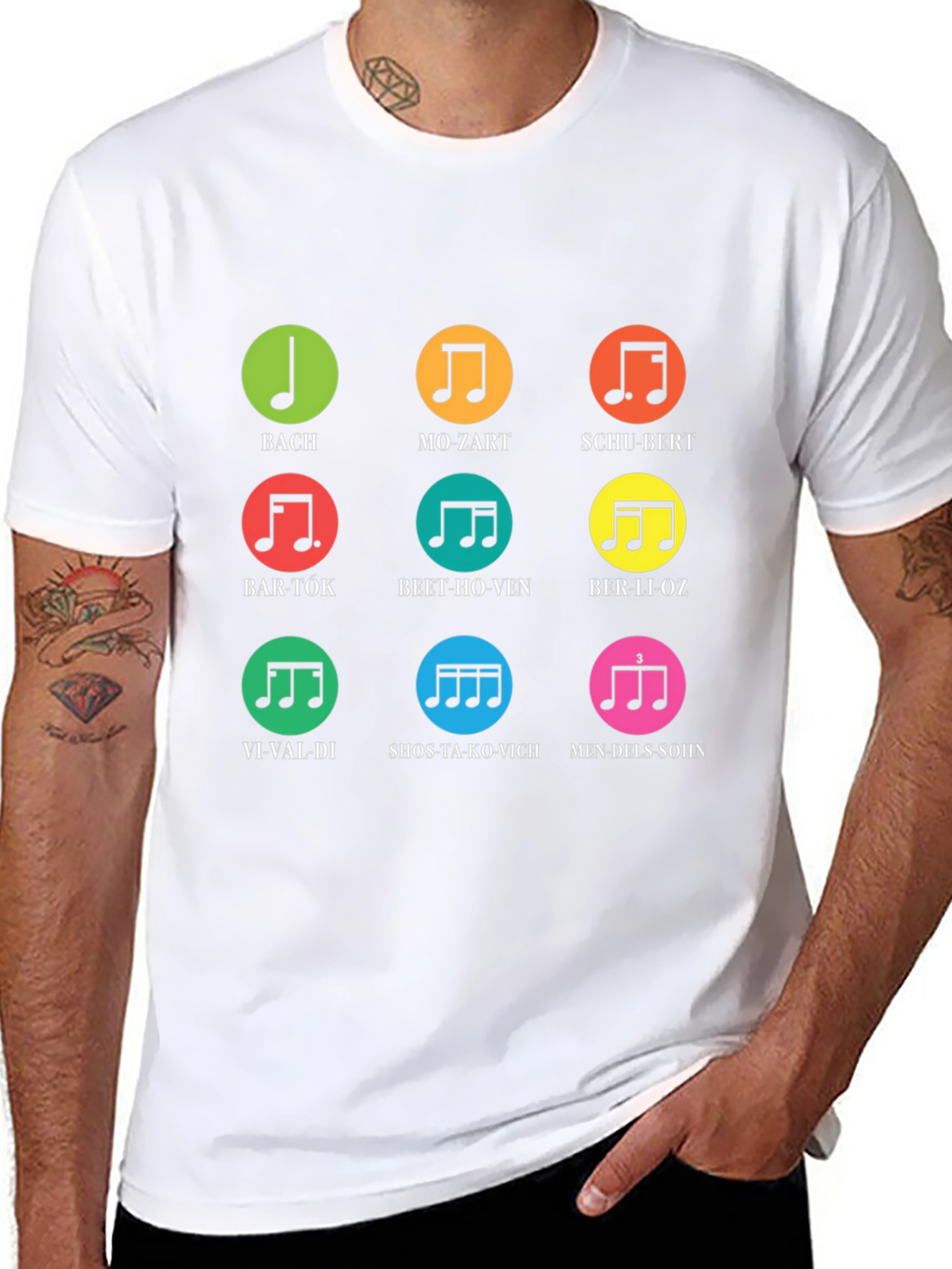 Black Musical Composer T-Shirt | Bach, Mozart, Beethoven & More view 8