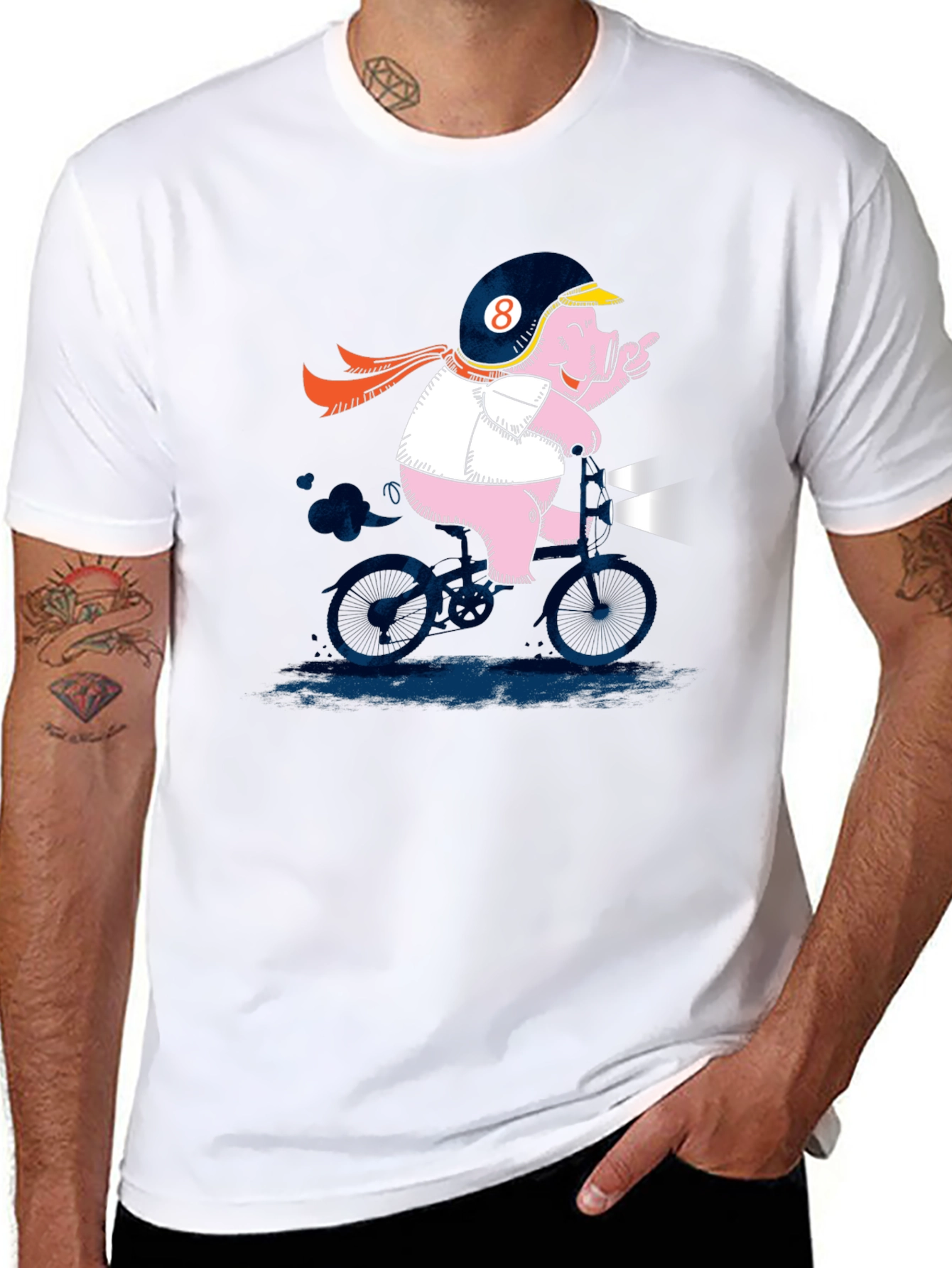 Pig on a Bike T-Shirt - 8