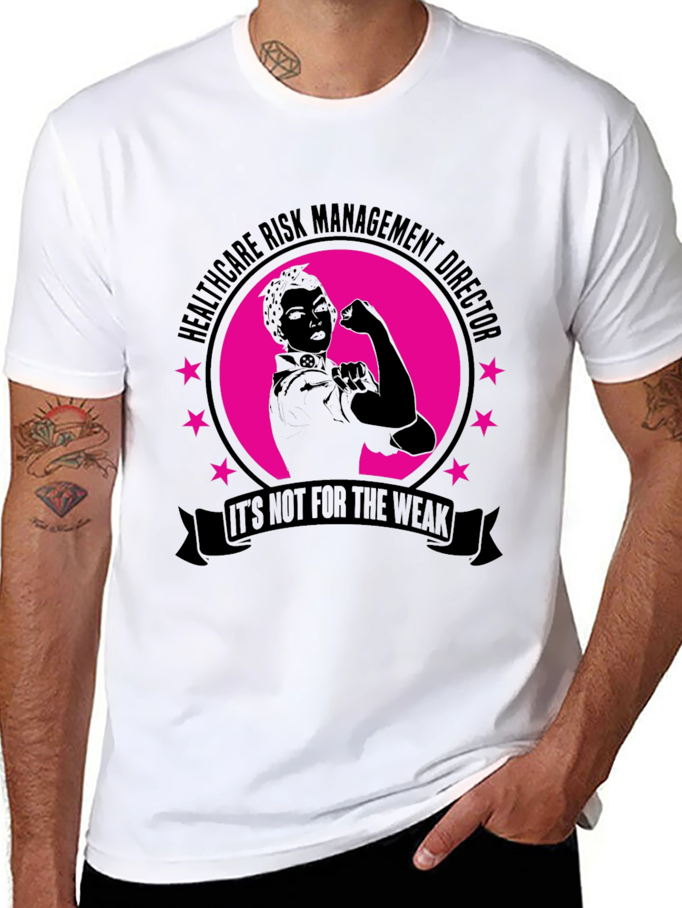 Black Healthcare Risk Management Director T-Shirt view 8