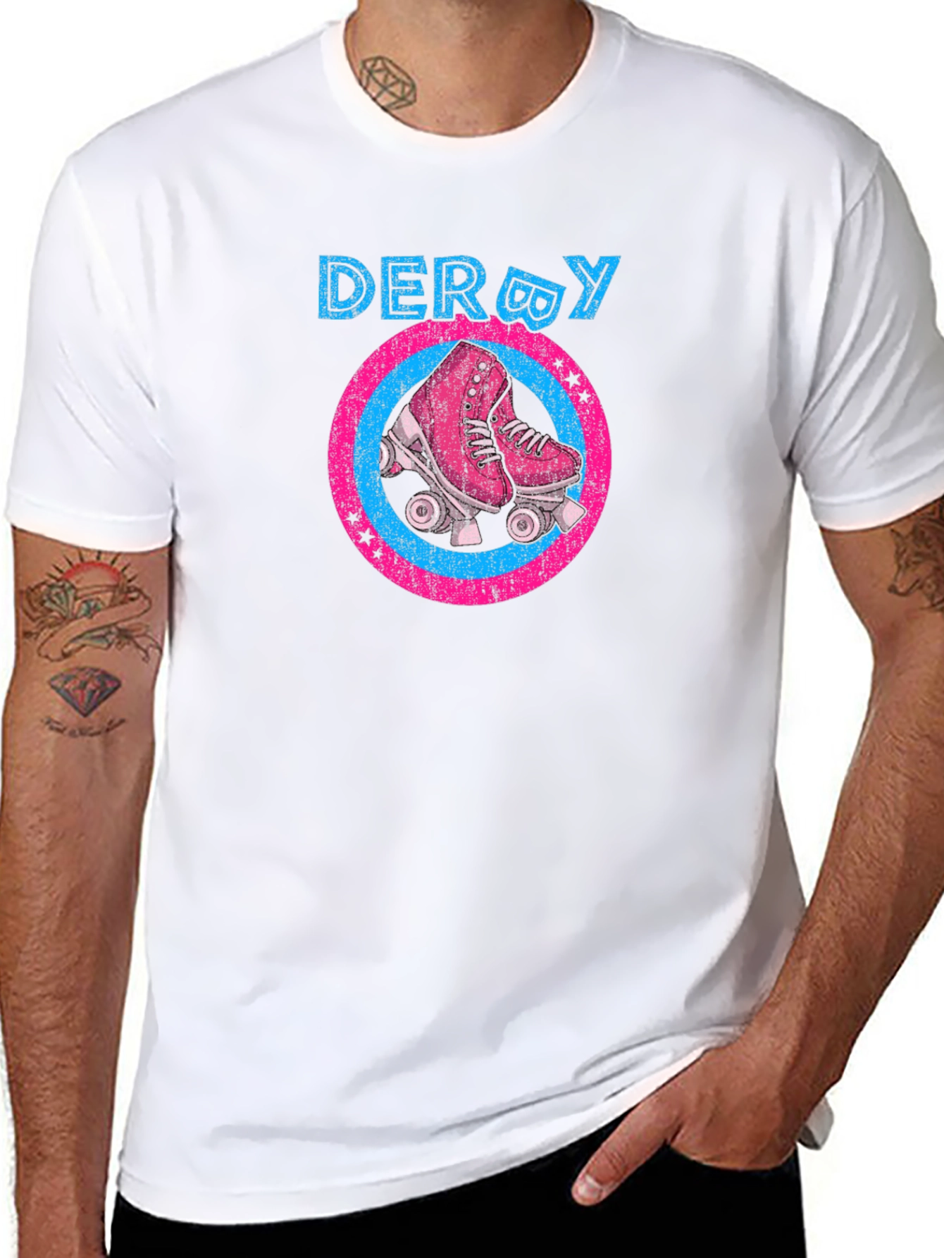 Black Derby Roller Skate Graphic T-Shirt view 8