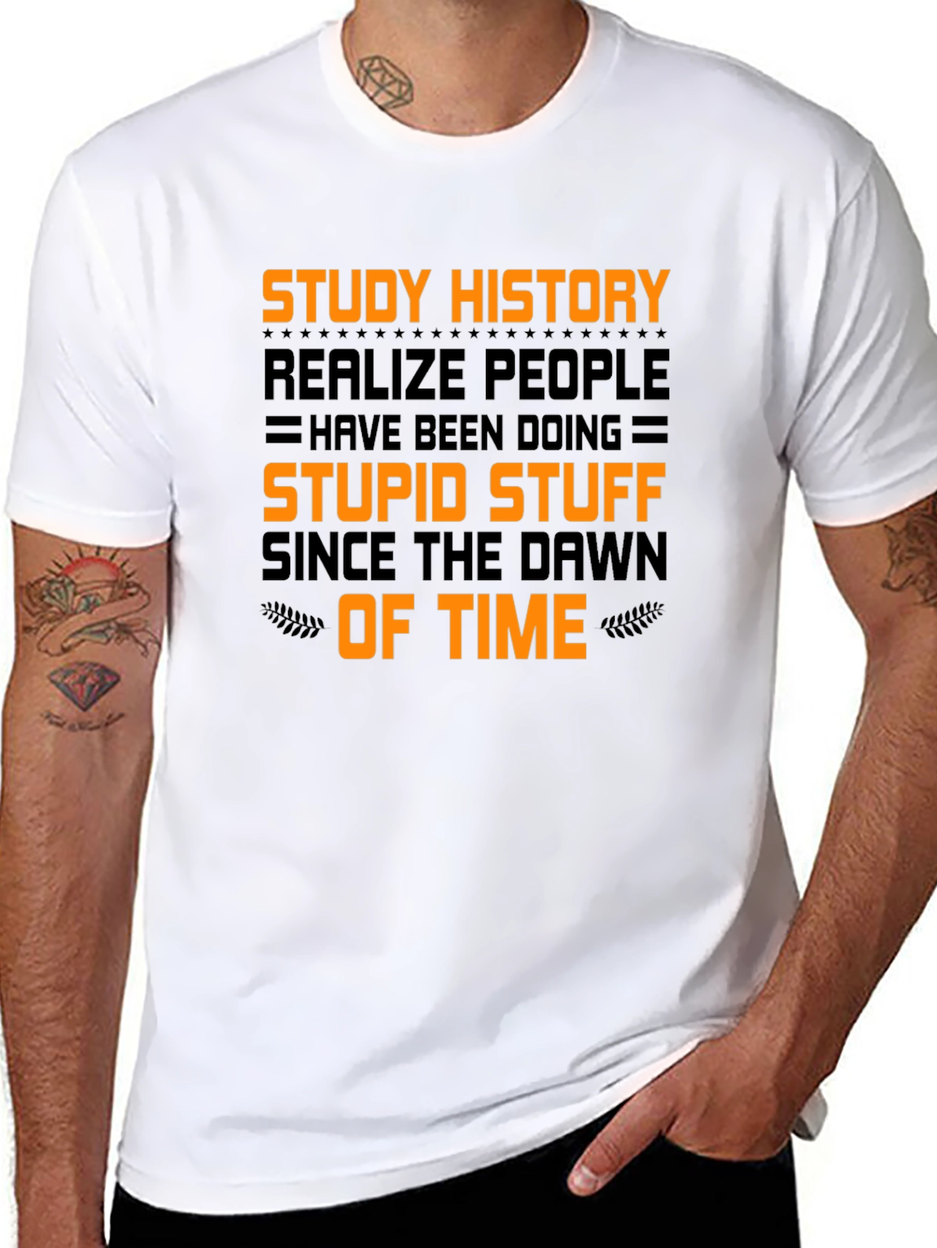 Black Study History T-Shirt - Funny Graphic Tee view 8
