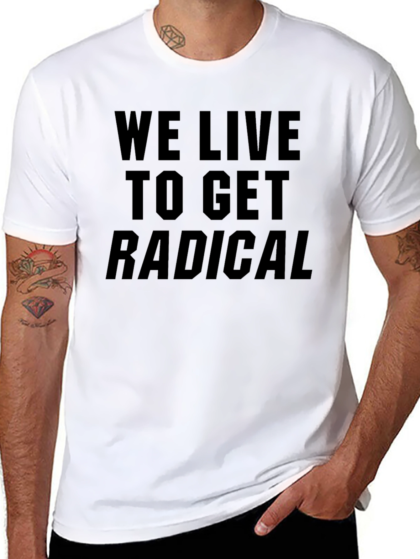 Black Radical Living Black T-Shirt view 8