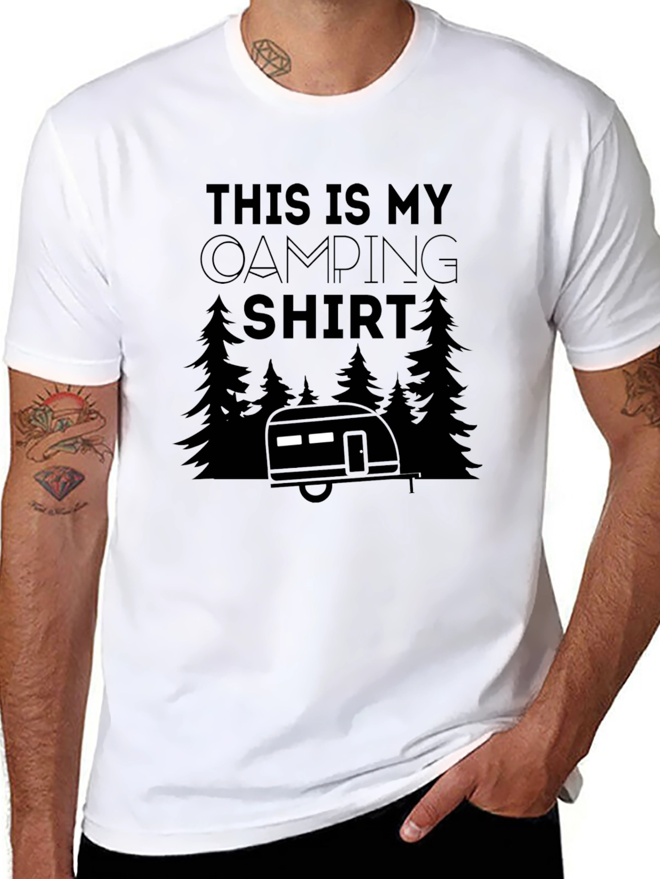 Black Camping Shirt - This Is My Camping Shirt view 8