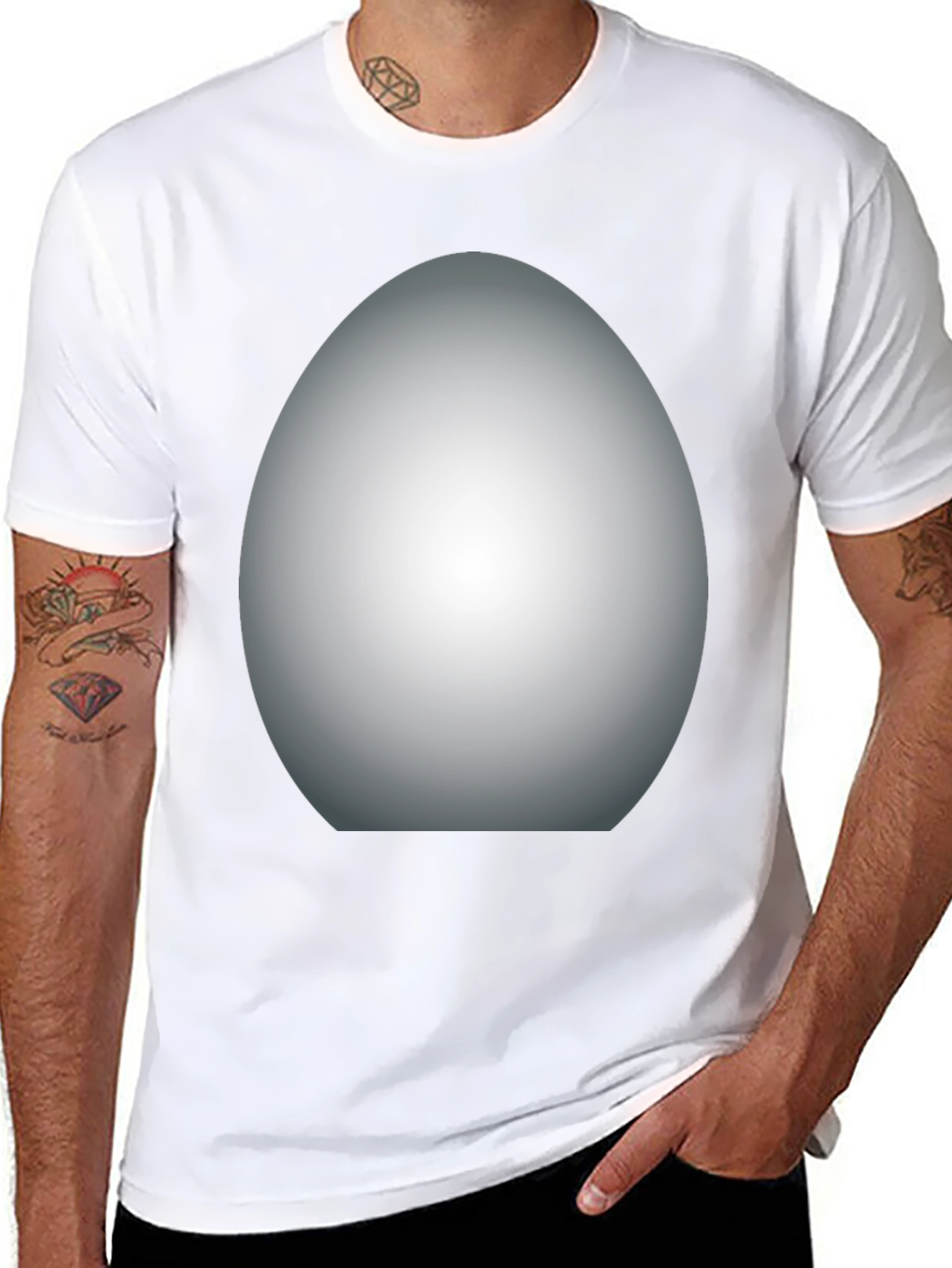 Black Egg-cellent Black T-Shirt view 8