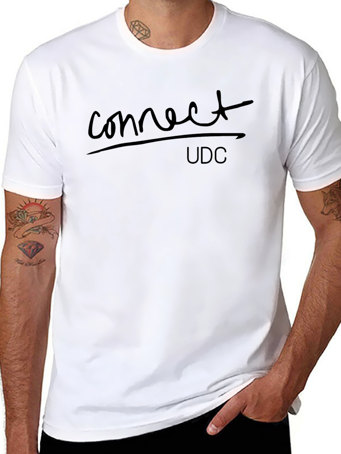 Black Connect UDC Black Tee Shirt view 8