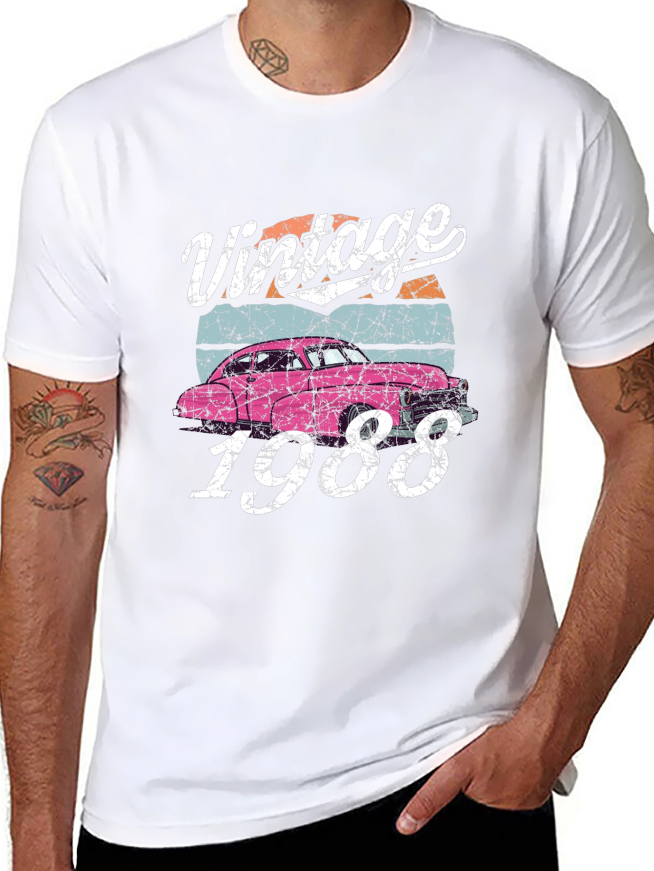 Vintage 1988 Car Graphic Tee - 8