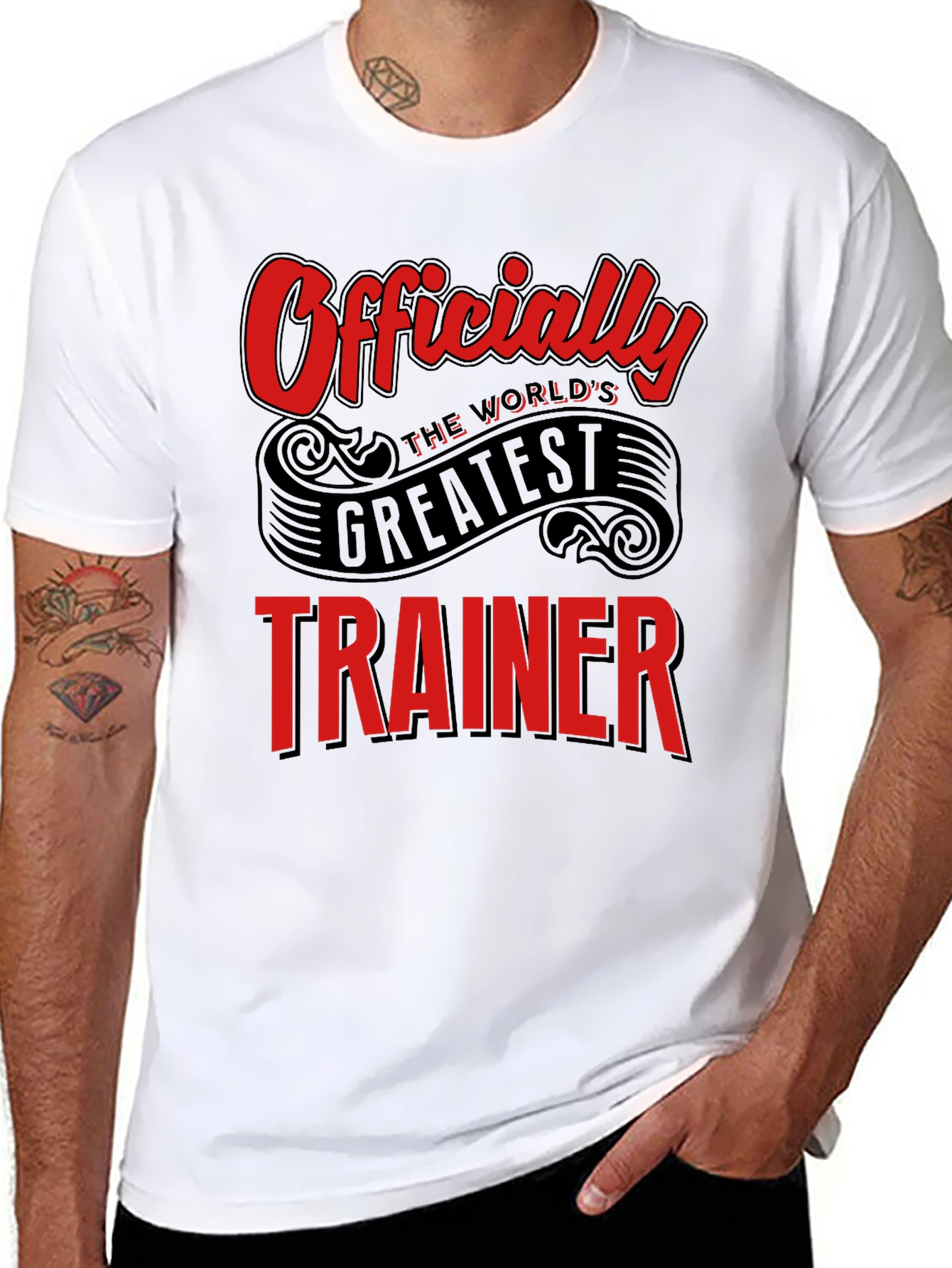 Black World's Greatest Trainer Black T-Shirt view 8