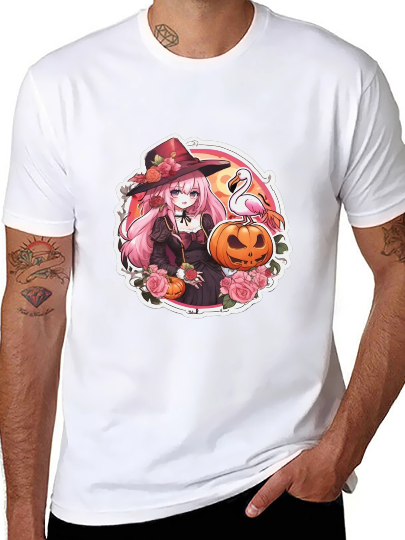Halloween Witch Anime T-Shirt - 8