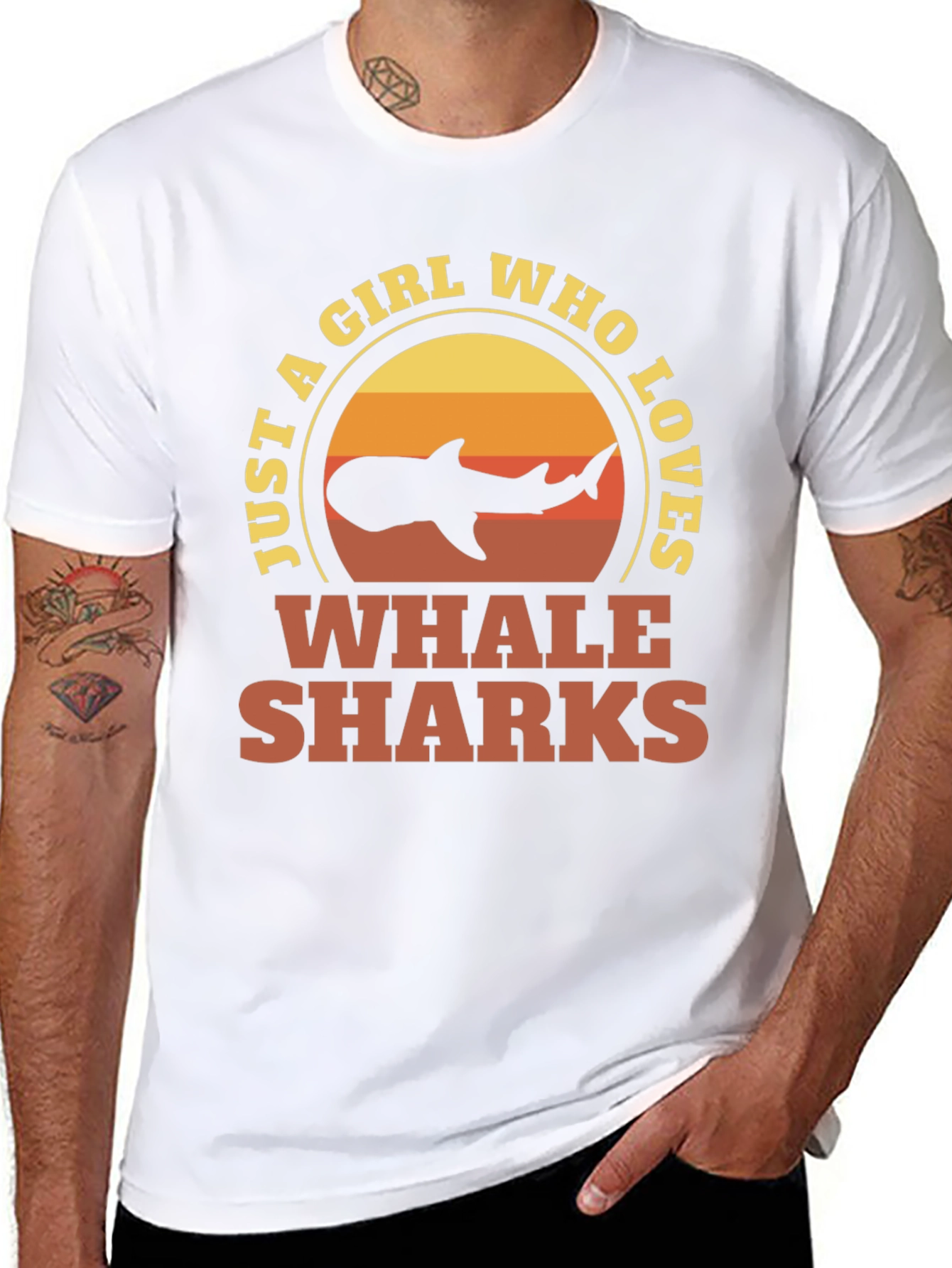 Black Girl Who Loves Whale Sharks Graphic Tee view 8