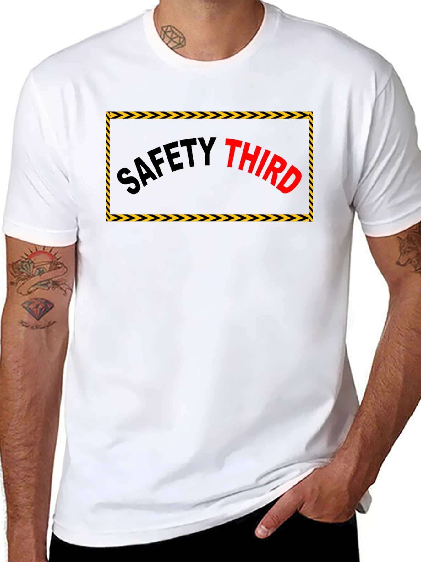 Black Safety Third Graphic T-Shirt view 8