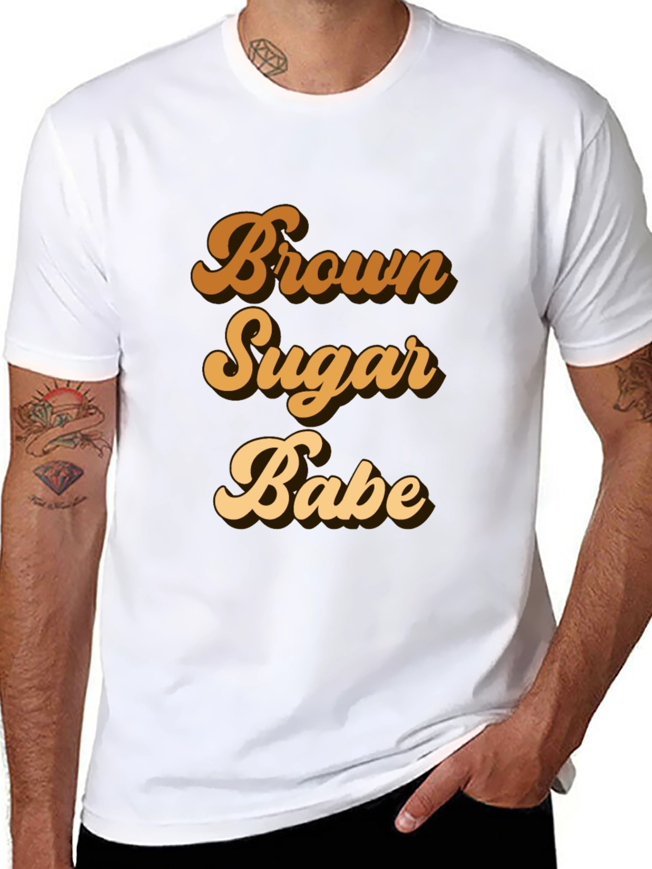 Black Brown Sugar Babe Black T-Shirt view 8
