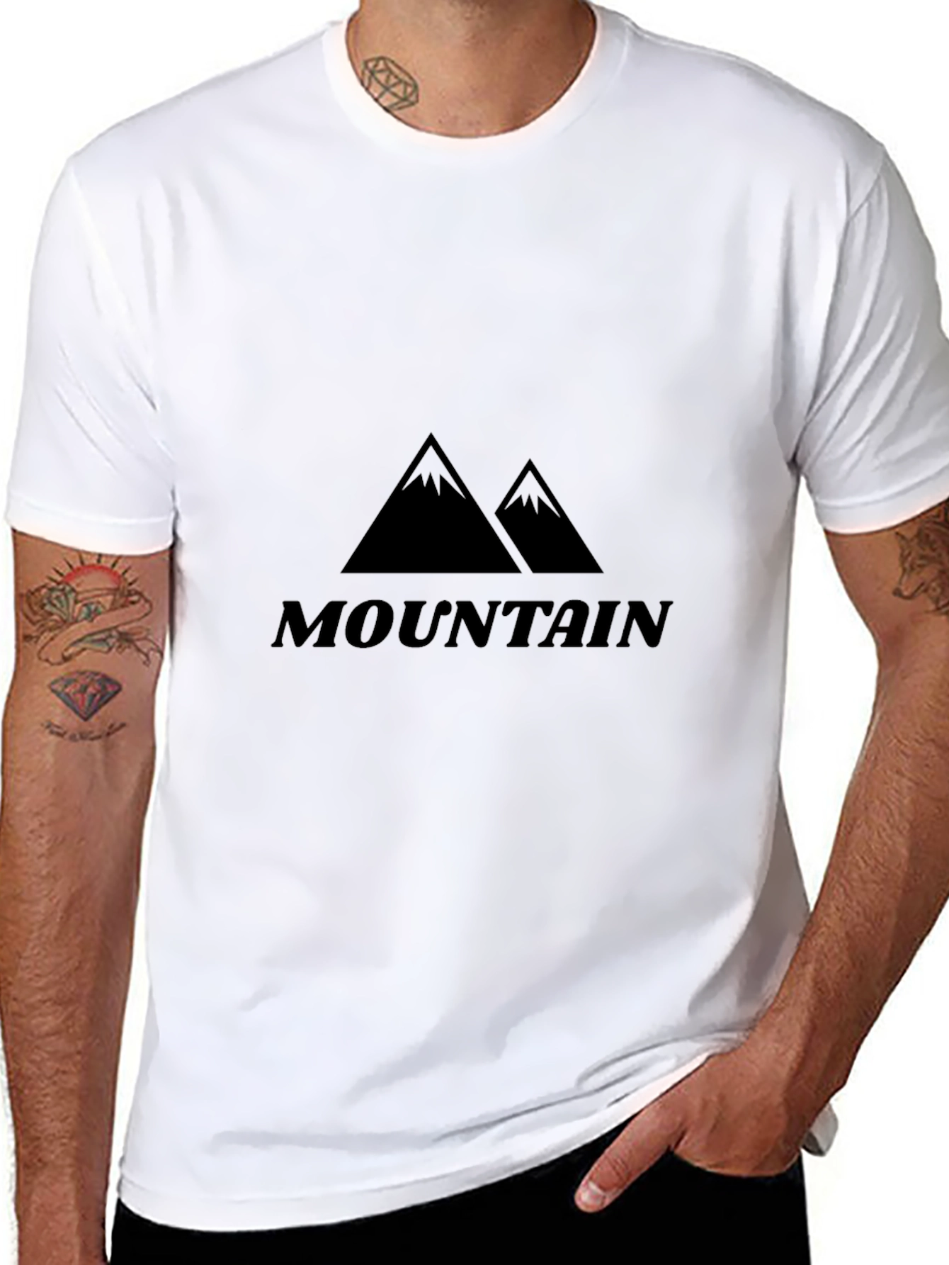 Black Mountain Graphic T-Shirt - Black view 8