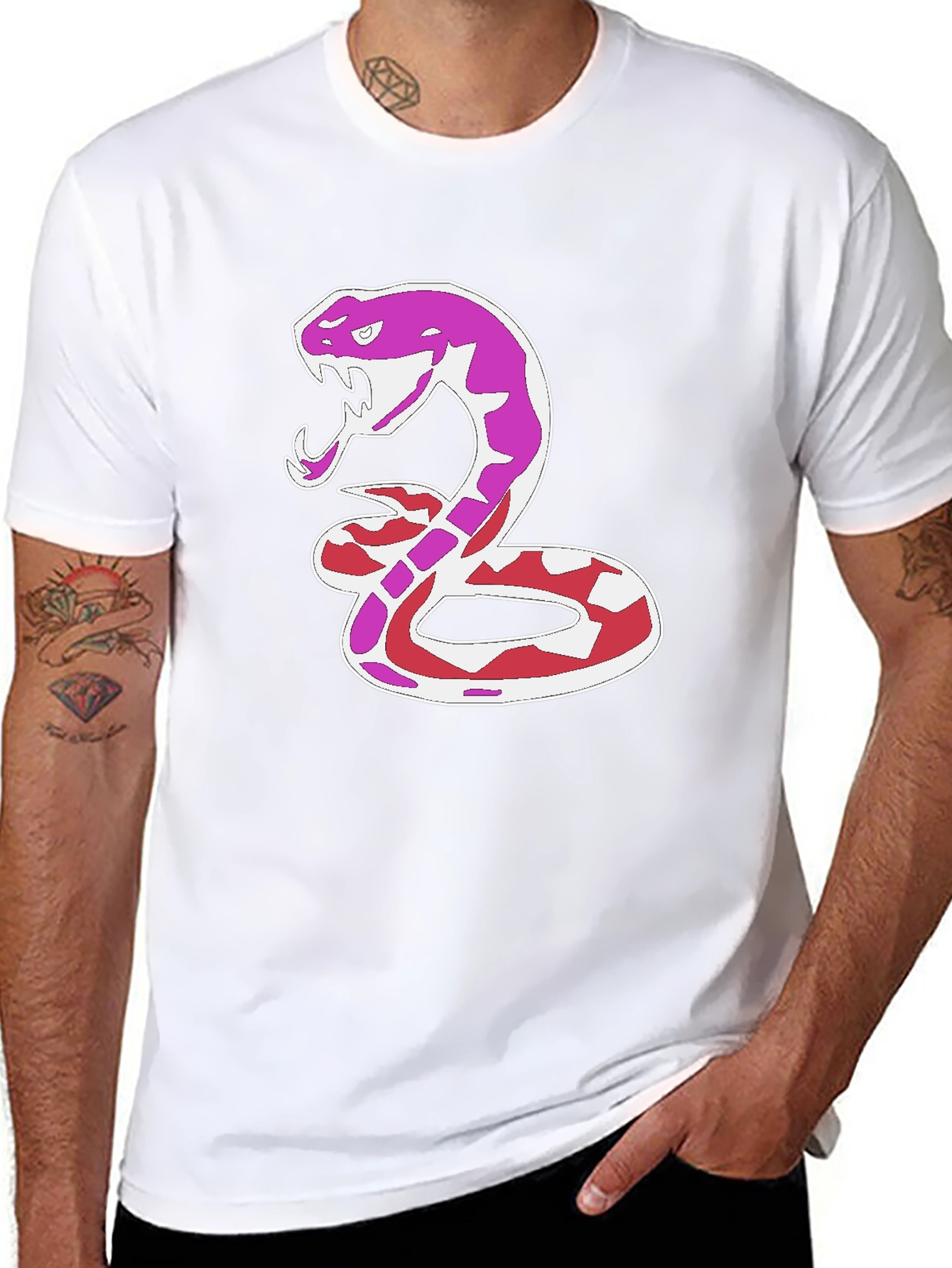 Black Snake Graphic T-Shirt view 8