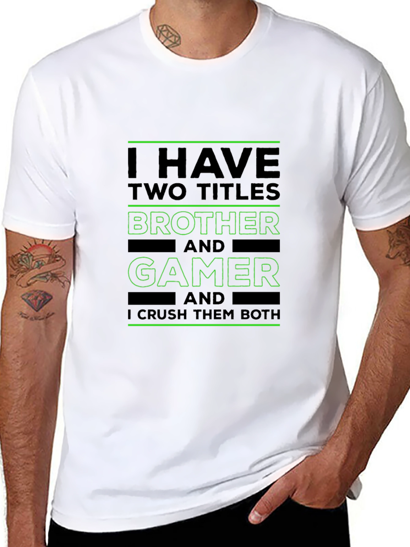 Brother and Gamer T-Shirt - I Crush Them Both! - 8