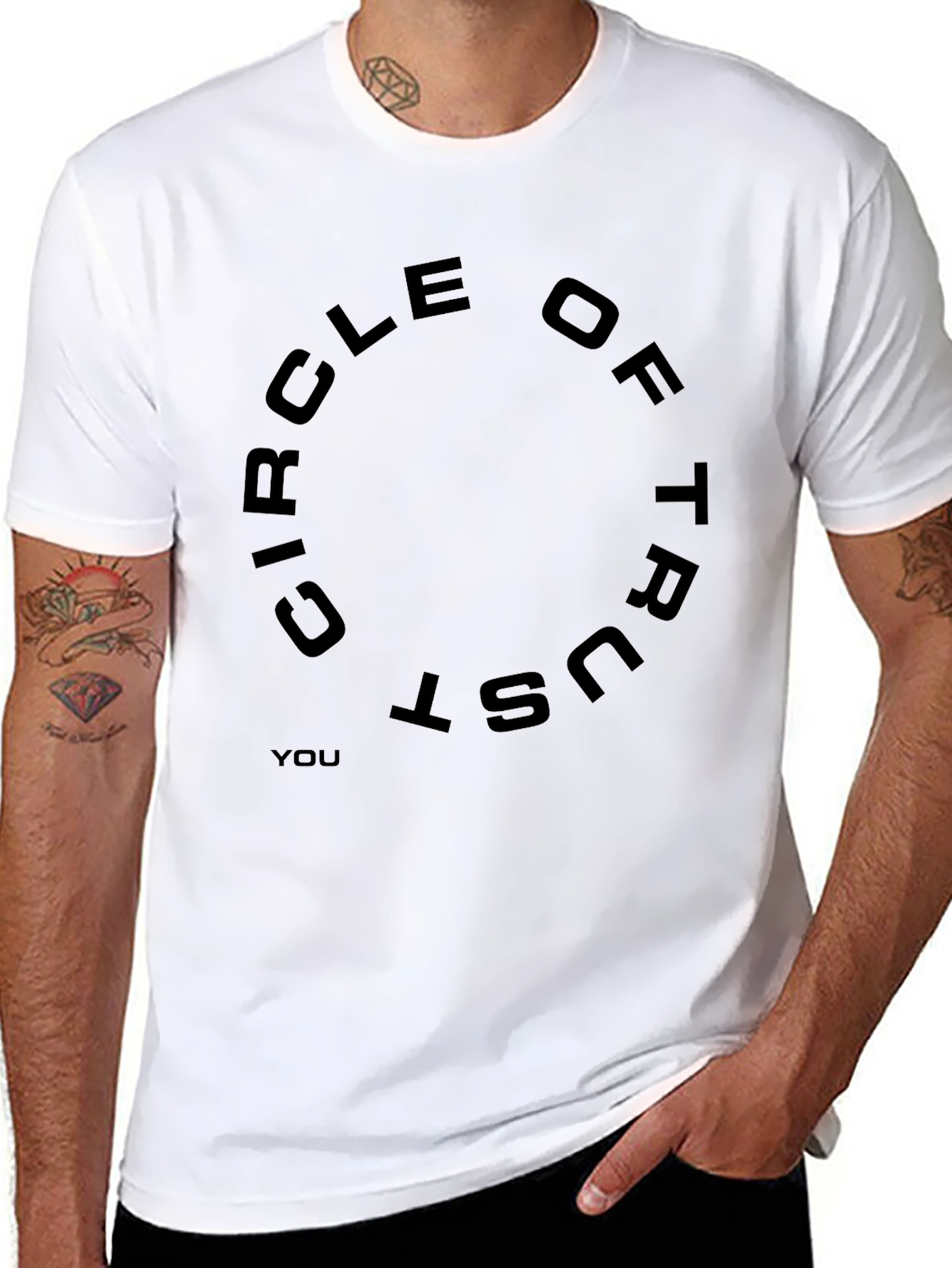 Black Circle of Trust Tee - Premium Soft Cotton view 8